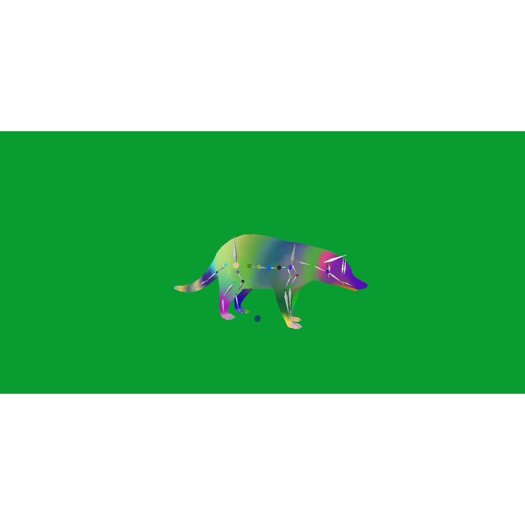 Coati 3D Model – Low Poly Game Ready Animal with 12 Animations - View 28