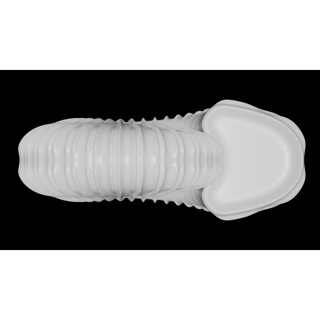 Ammonoid Shell 3D Model – Detailed Cephalopod Fossil, FBX, OBJ - View 4