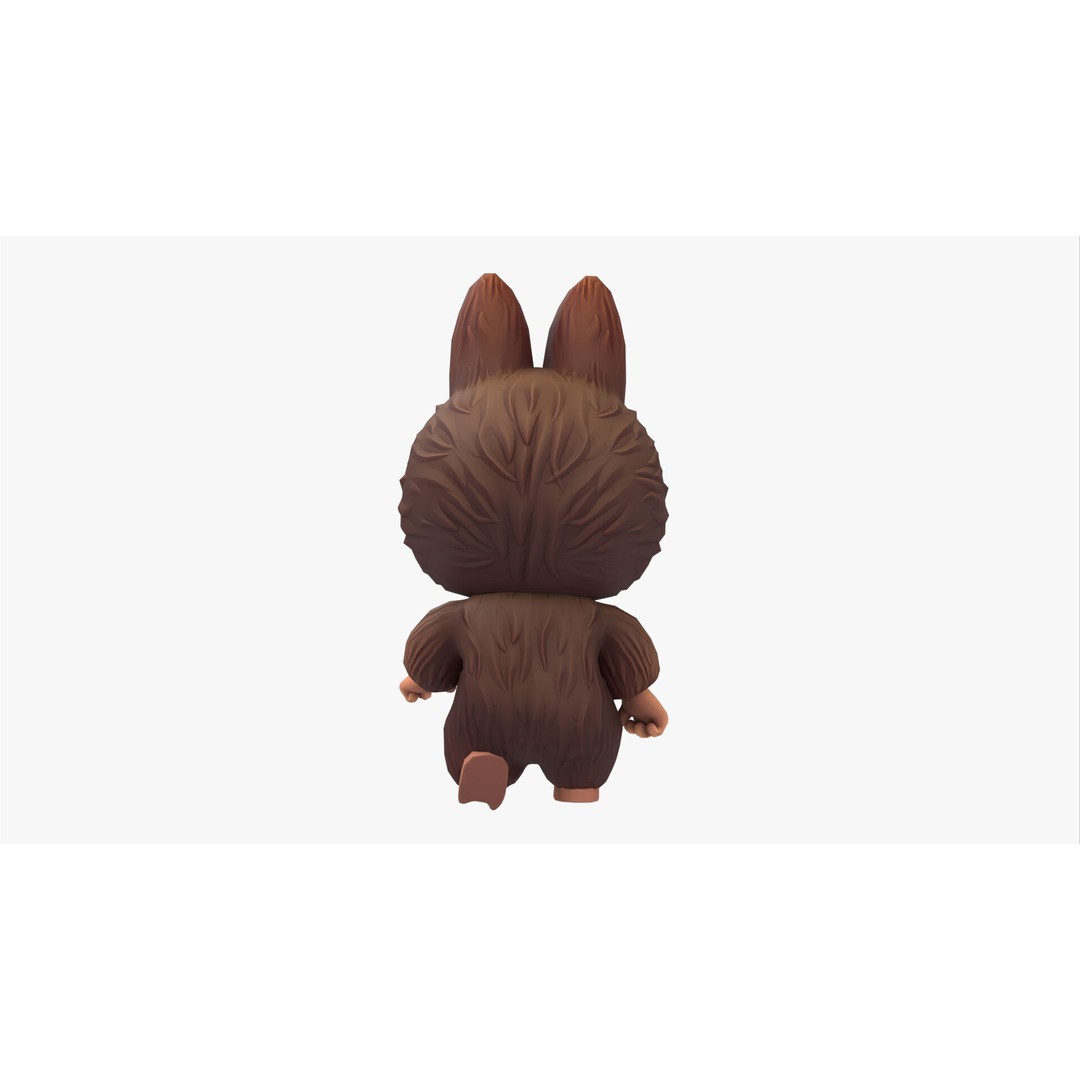 Labubu 3D Model – Nordic Forest Spirit, Game Ready, FBX - View 10