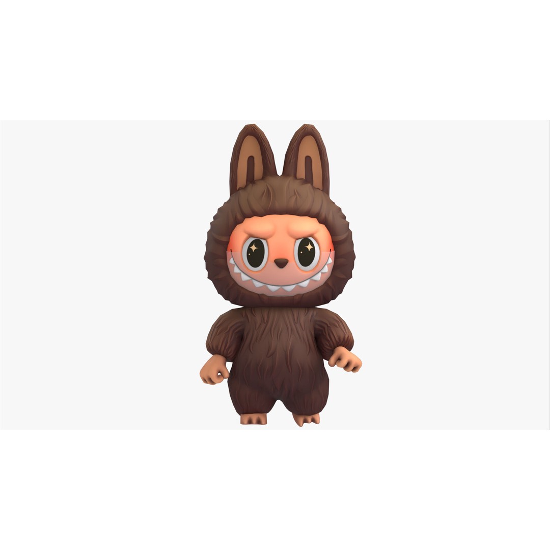 Labubu 3D Model – Nordic Forest Spirit, Game Ready, FBX - View 3