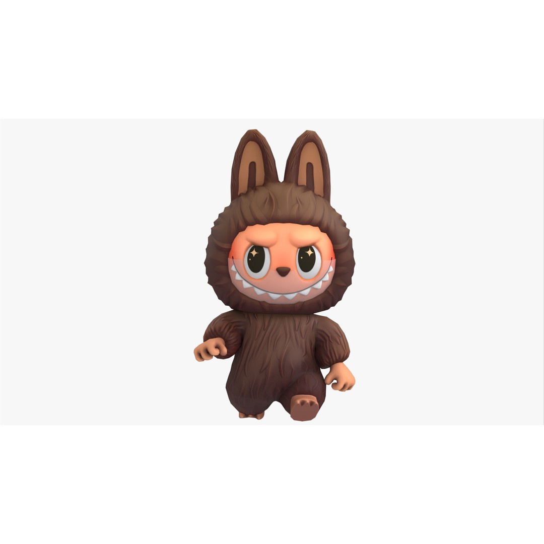Labubu 3D Model – Nordic Forest Spirit, Game Ready, FBX - View 4