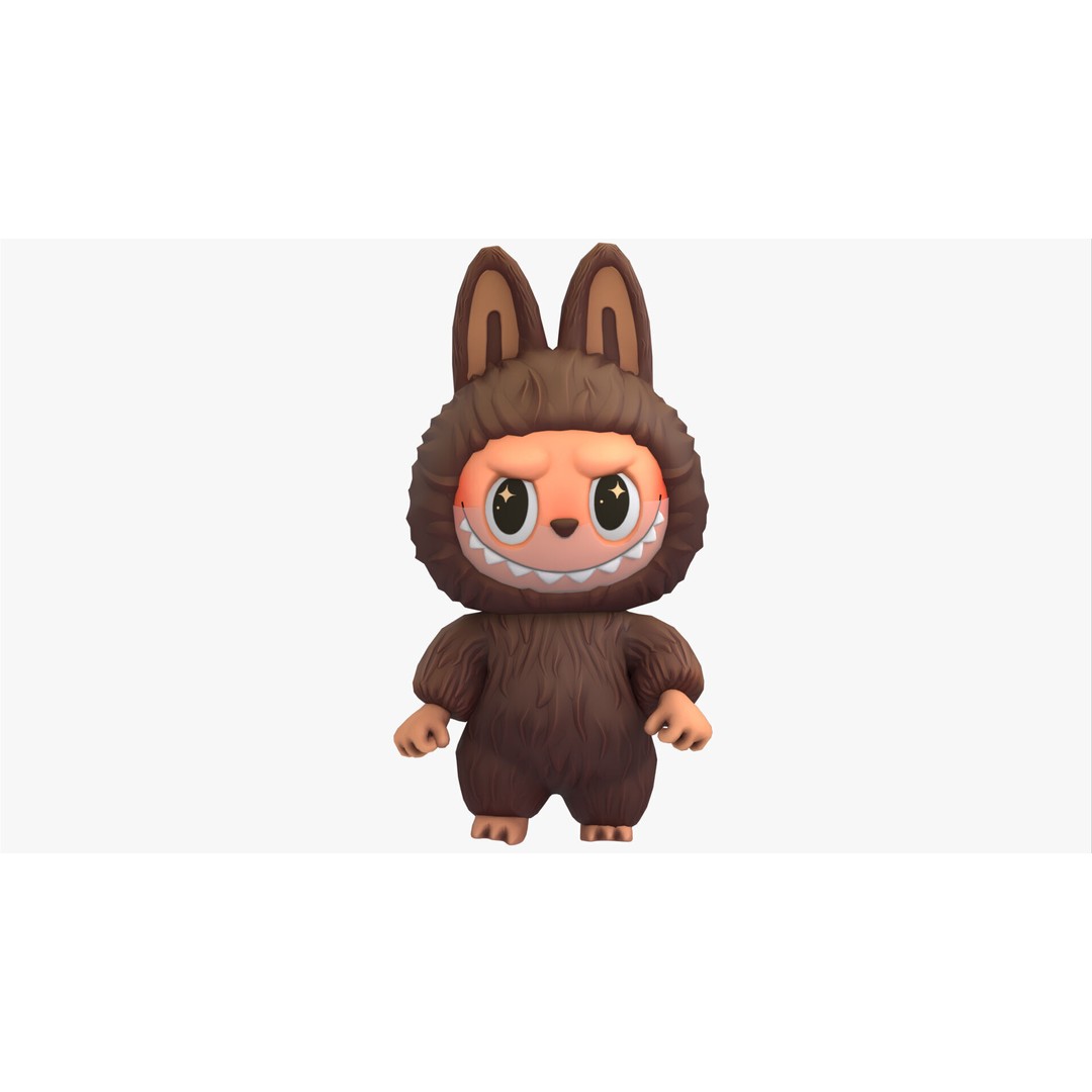 Labubu 3D Model – Nordic Forest Spirit, Game Ready, FBX - View 6