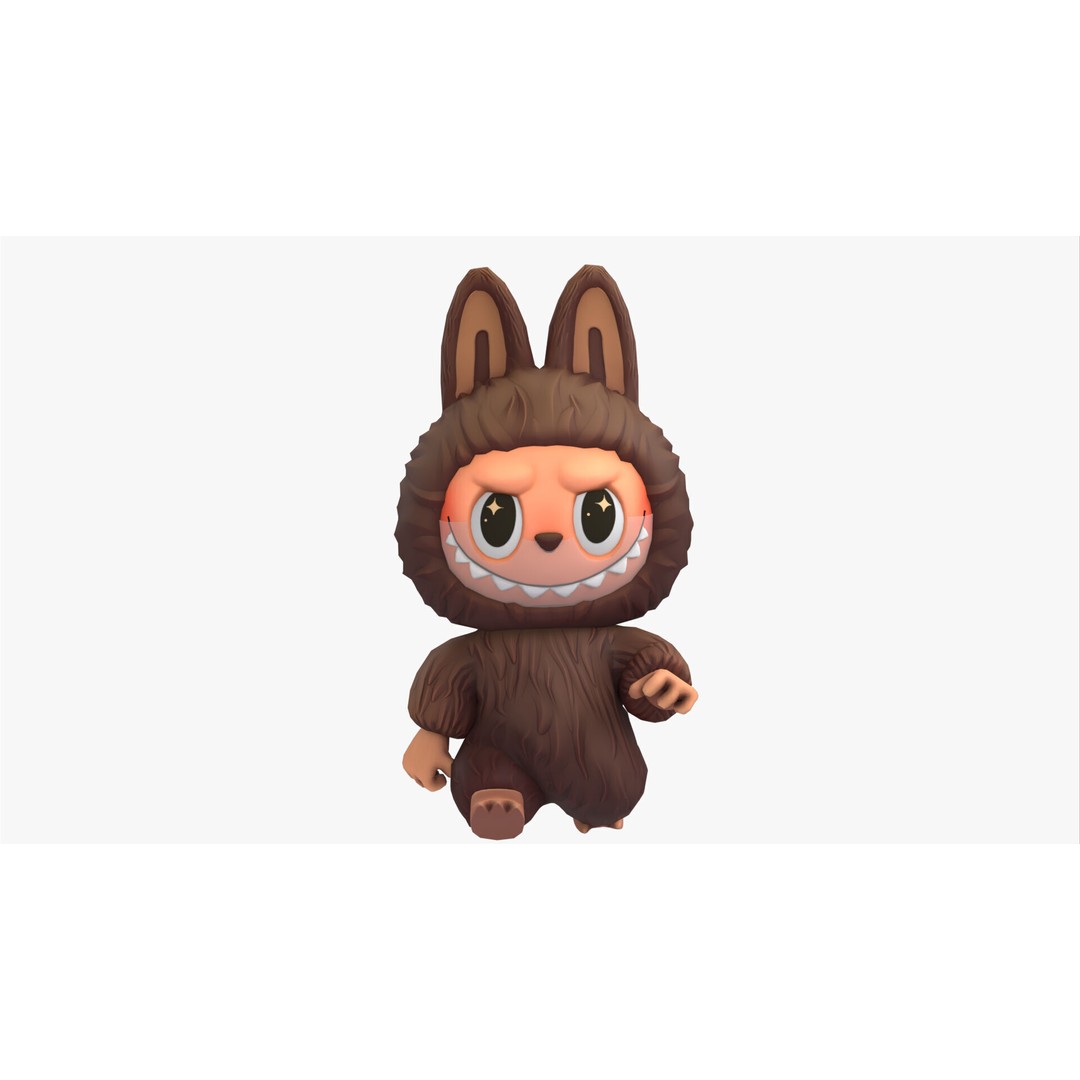 Labubu 3D Model – Nordic Forest Spirit, Game Ready, FBX - View 7