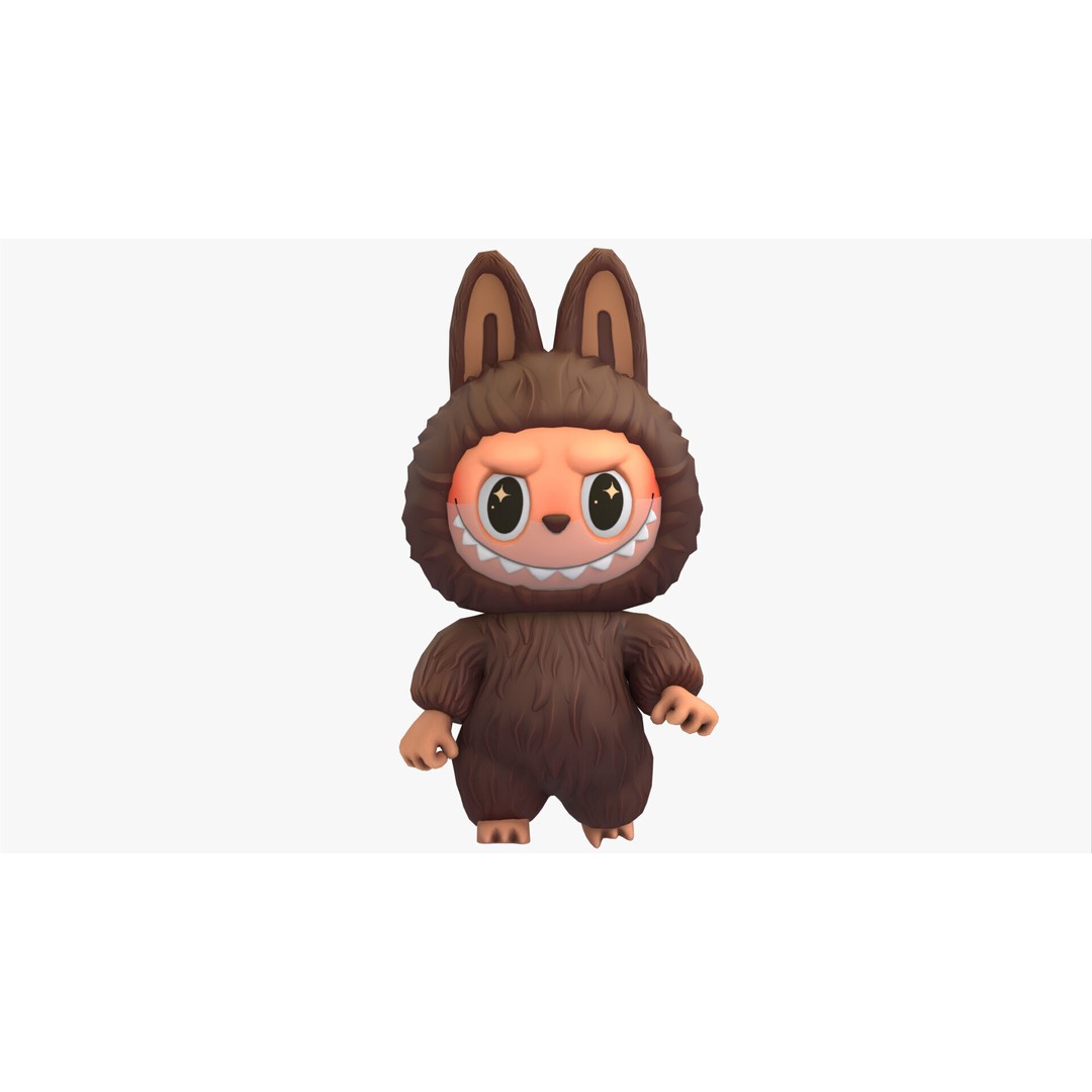 Labubu 3D Model – Nordic Forest Spirit, Game Ready, FBX - View 9