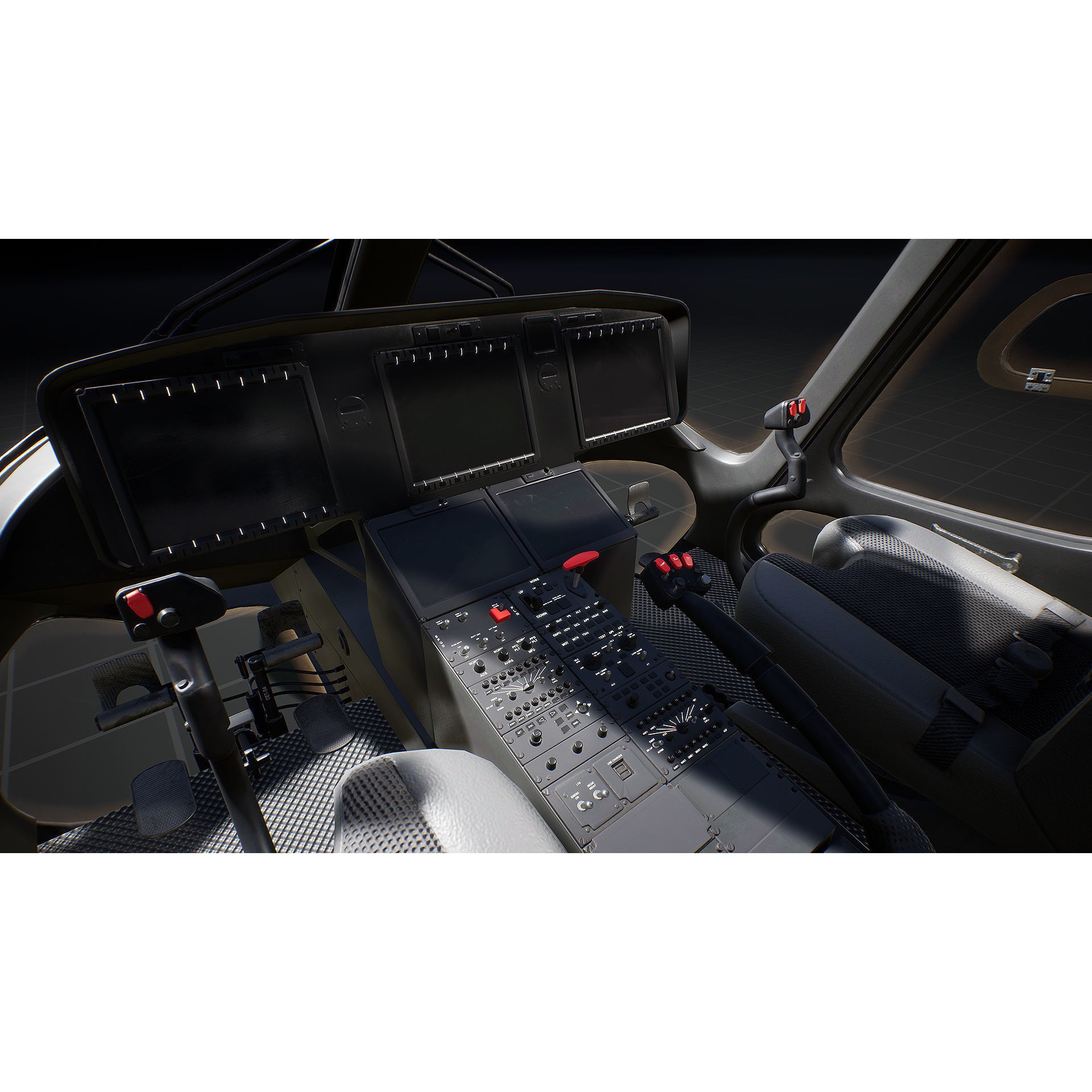 Helicopter AW169 - Low-Poly Game-Ready 3D Model - View 16