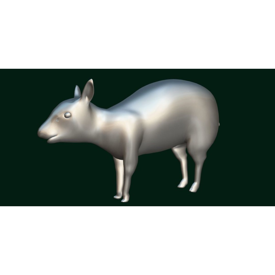 Young Chinese Muntjac Deer 3D Model – Game Ready PBR Asset, FBX - View 16