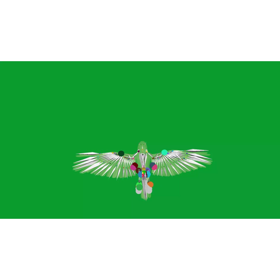 Eurasian Tree Sparrow 3D Model – Low Poly Animated Game Asset, FBX - View 23