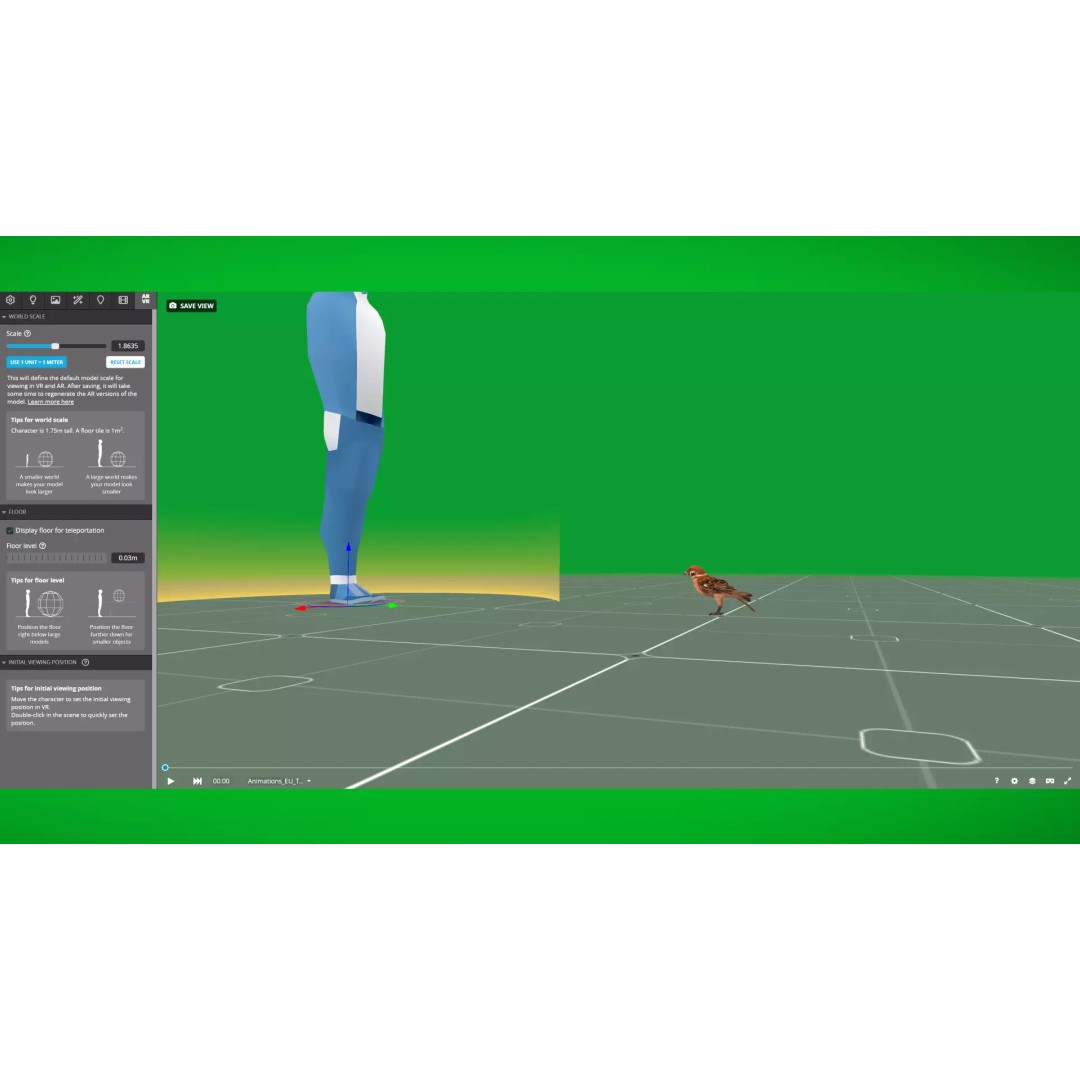 Eurasian Tree Sparrow 3D Model – Low Poly Animated Game Asset, FBX - View 6