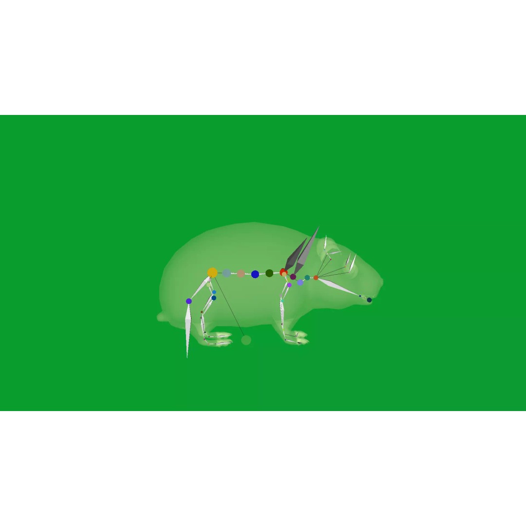 Lemming 3D Model – Low Poly Game Ready Rodent with Animations - View 20