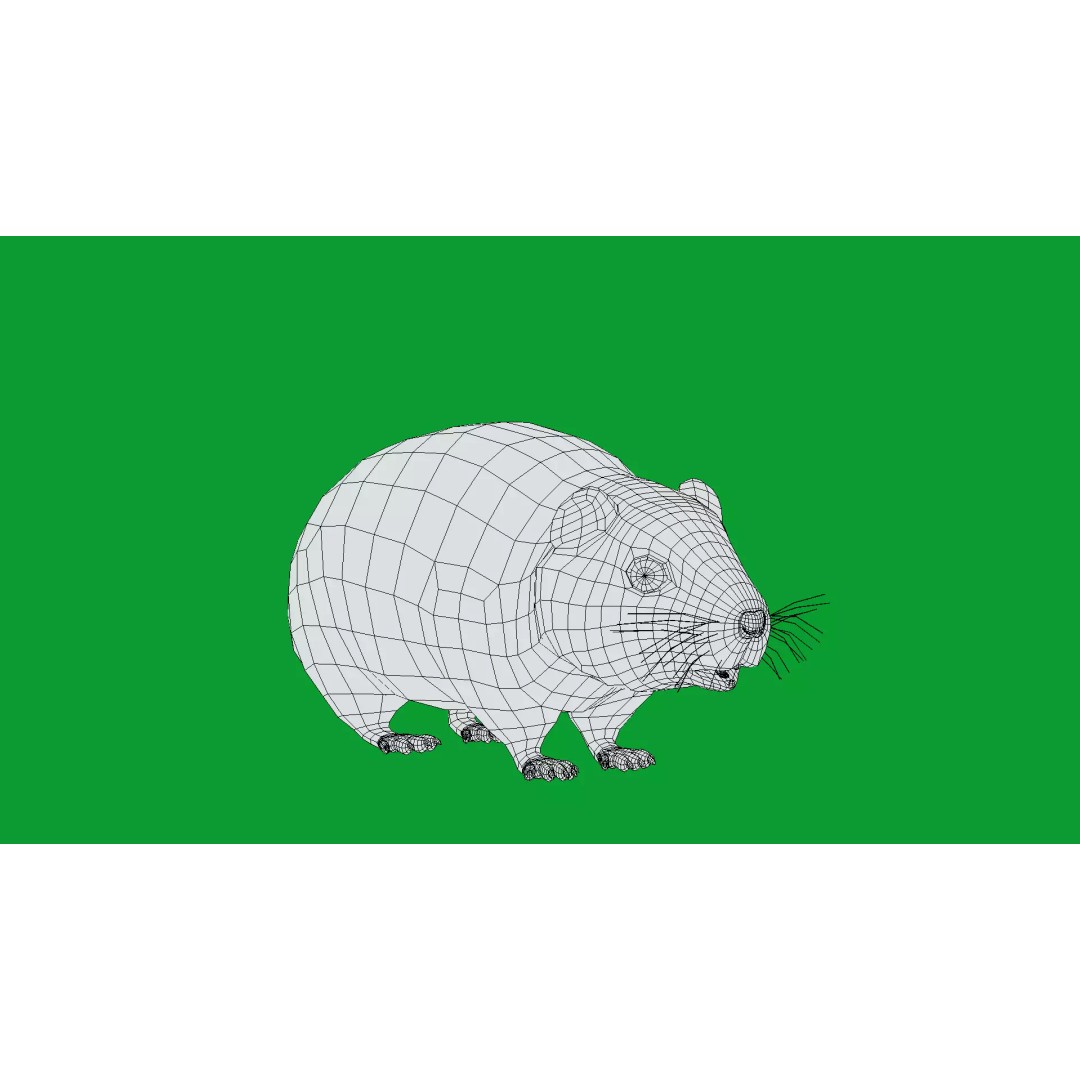 Lemming 3D Model – Low Poly Game Ready Rodent with Animations - View 36