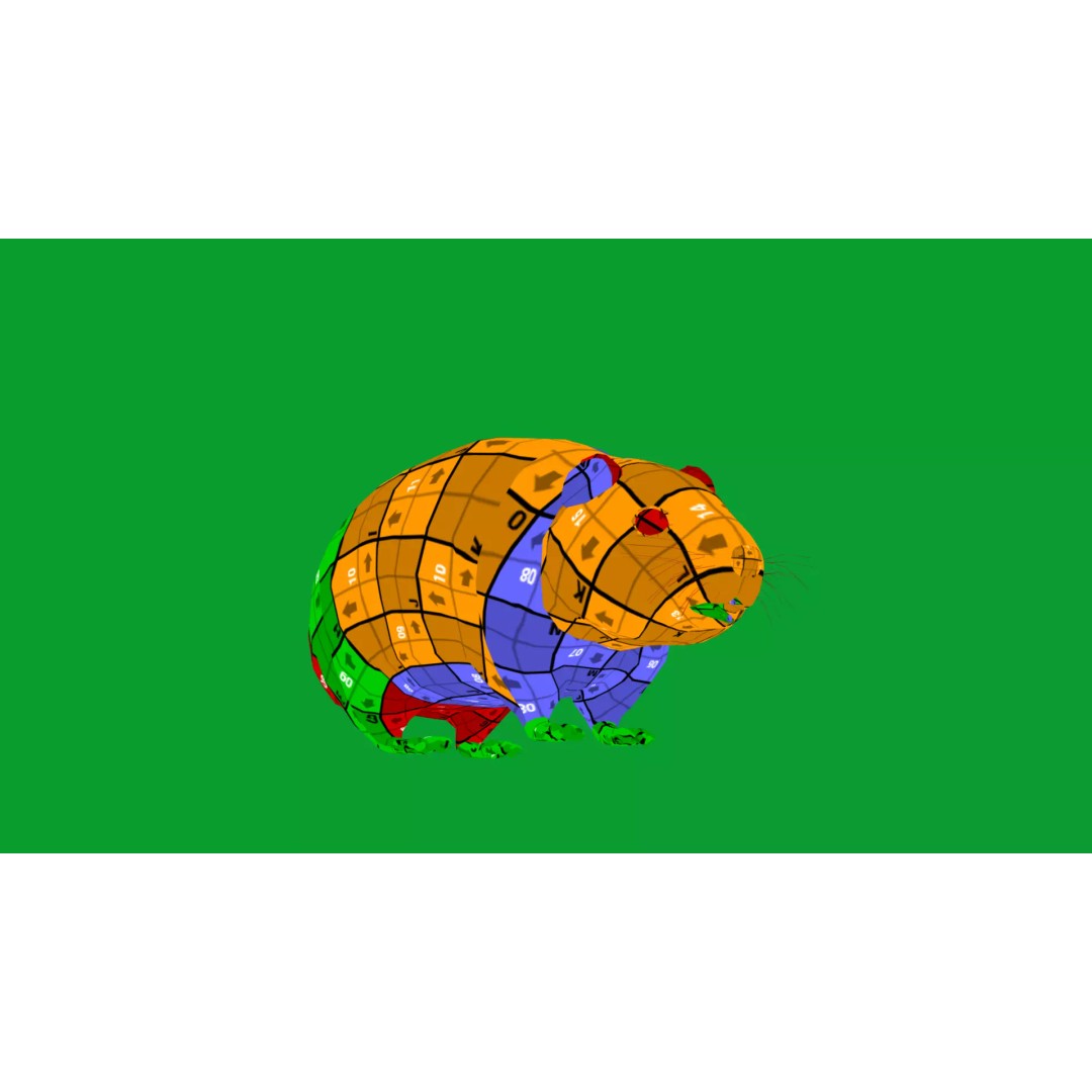 Lemming 3D Model – Low Poly Game Ready Rodent with Animations - View 40