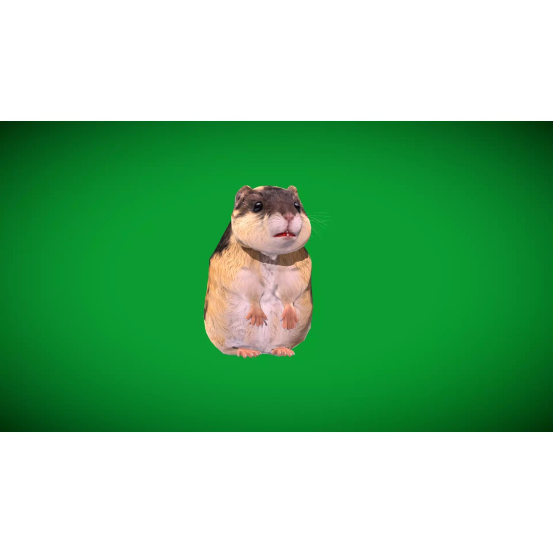 Lemming 3D Model – Low Poly Game Ready Rodent with Animations - View 42