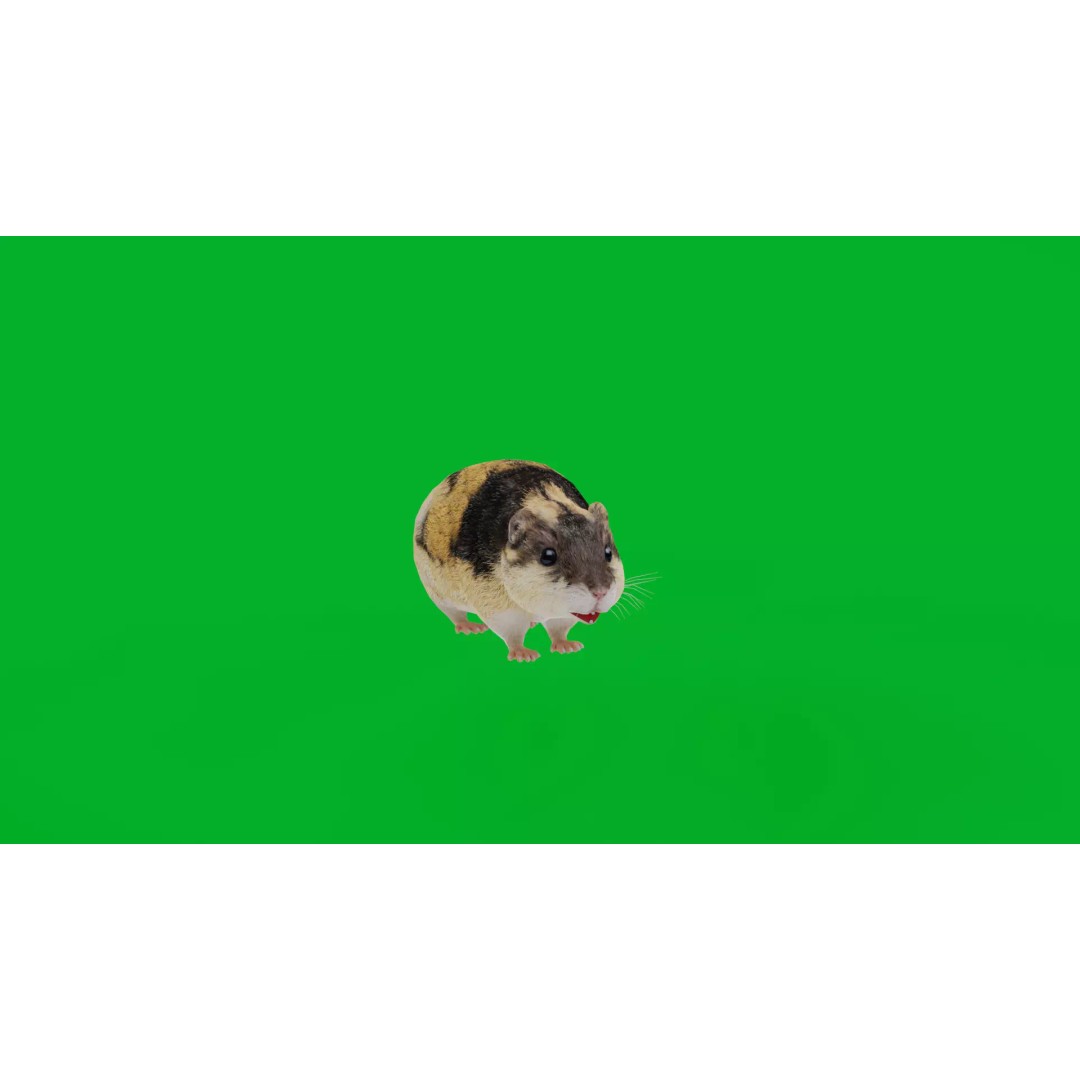 Lemming 3D Model – Low Poly Game Ready Rodent with Animations - View 7