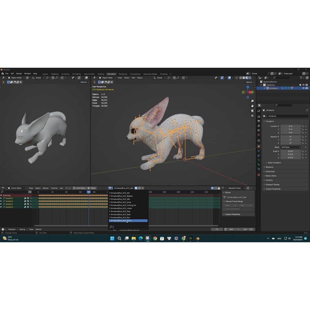 Animals World 3D Model – Rigged PBR Characters for Animation, FBX - View 11