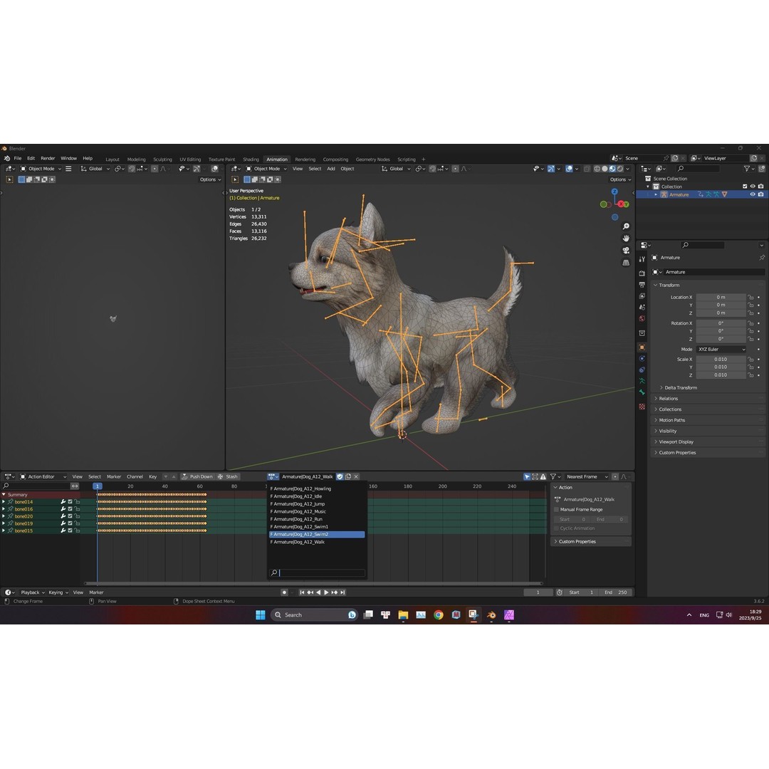 Animals World 3D Model – Rigged PBR Characters for Animation, FBX - View 27