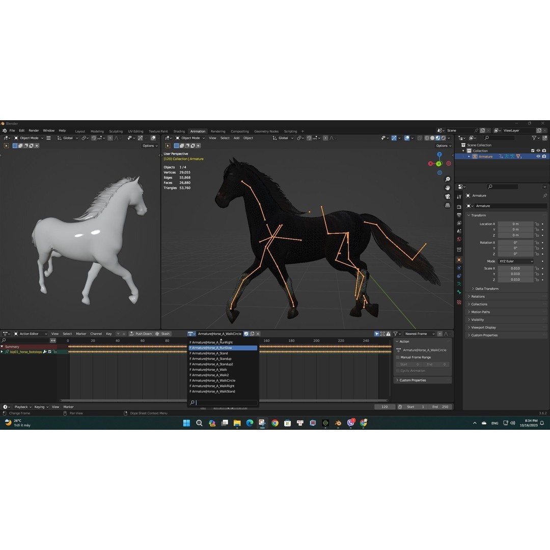Animals World 3D Model – Rigged PBR Characters for Animation, FBX - View 32