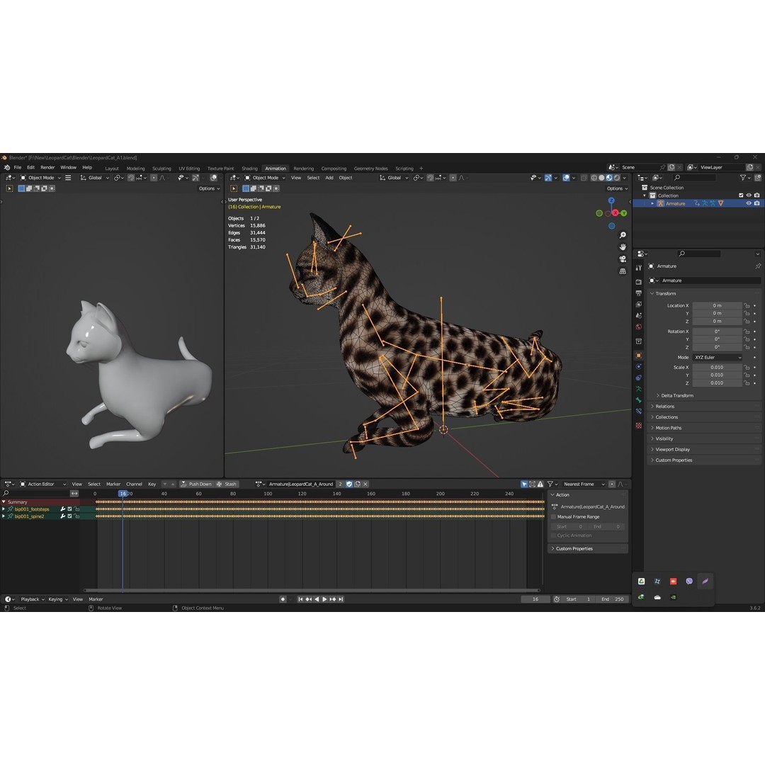 Animals World 3D Model – Rigged PBR Characters for Animation, FBX - View 41