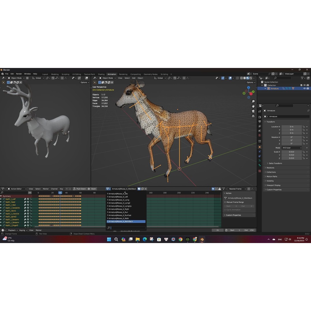Animals World 3D Model – Rigged PBR Characters for Animation, FBX - View 61