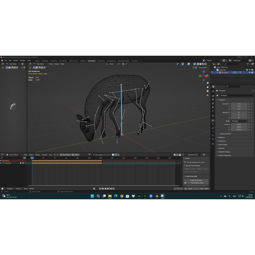 Animals World 3D Model – Rigged PBR Characters for Animation, FBX - View 7