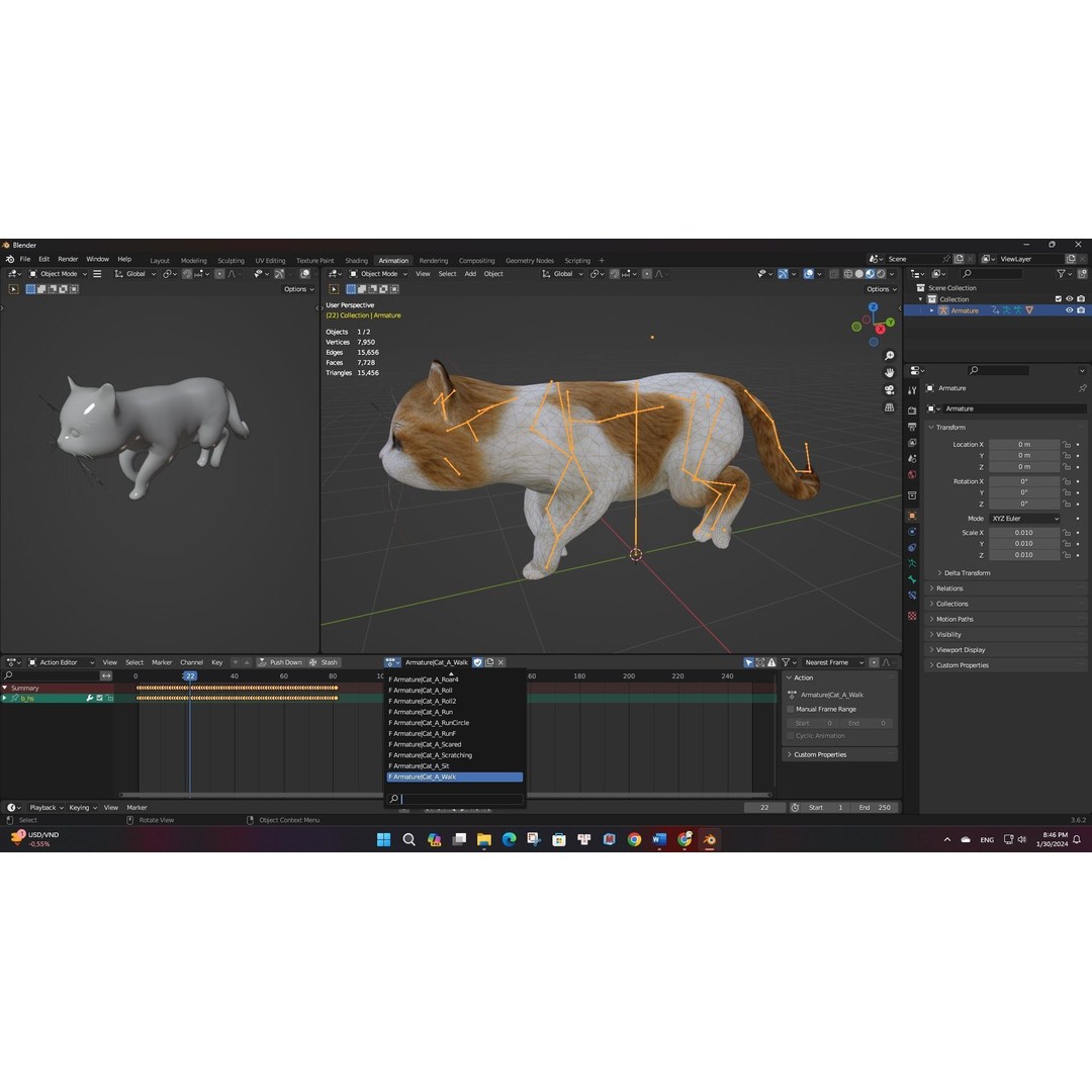 Animals World 3D Model – Rigged PBR Characters for Animation, FBX - View 71