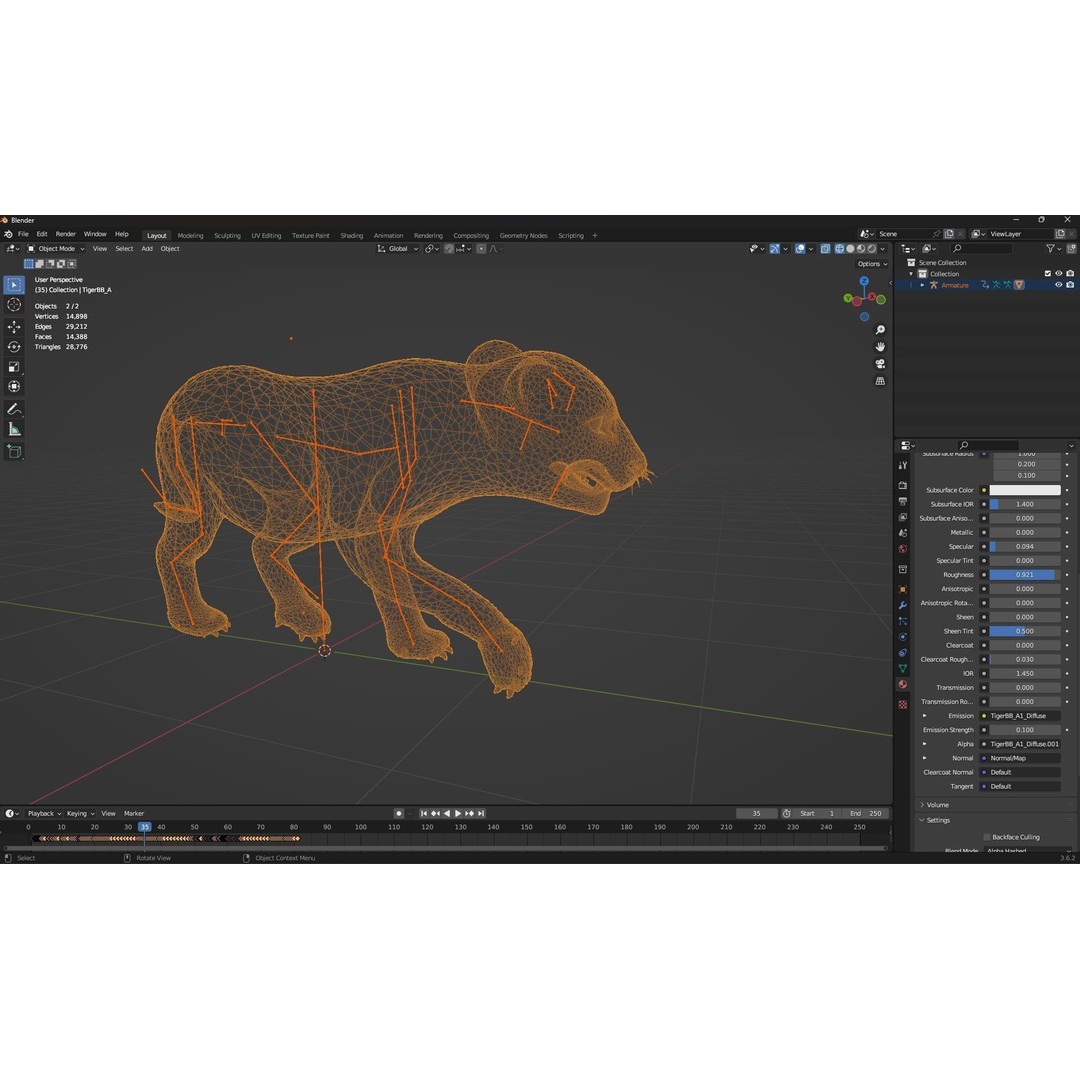 Animals World 3D Model – Rigged PBR Characters for Animation, FBX - View 80
