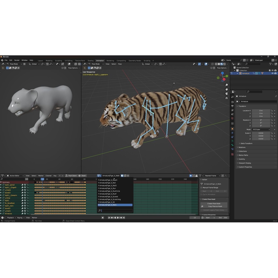 Animals World 3D Model – Rigged PBR Characters for Animation, FBX - View 83