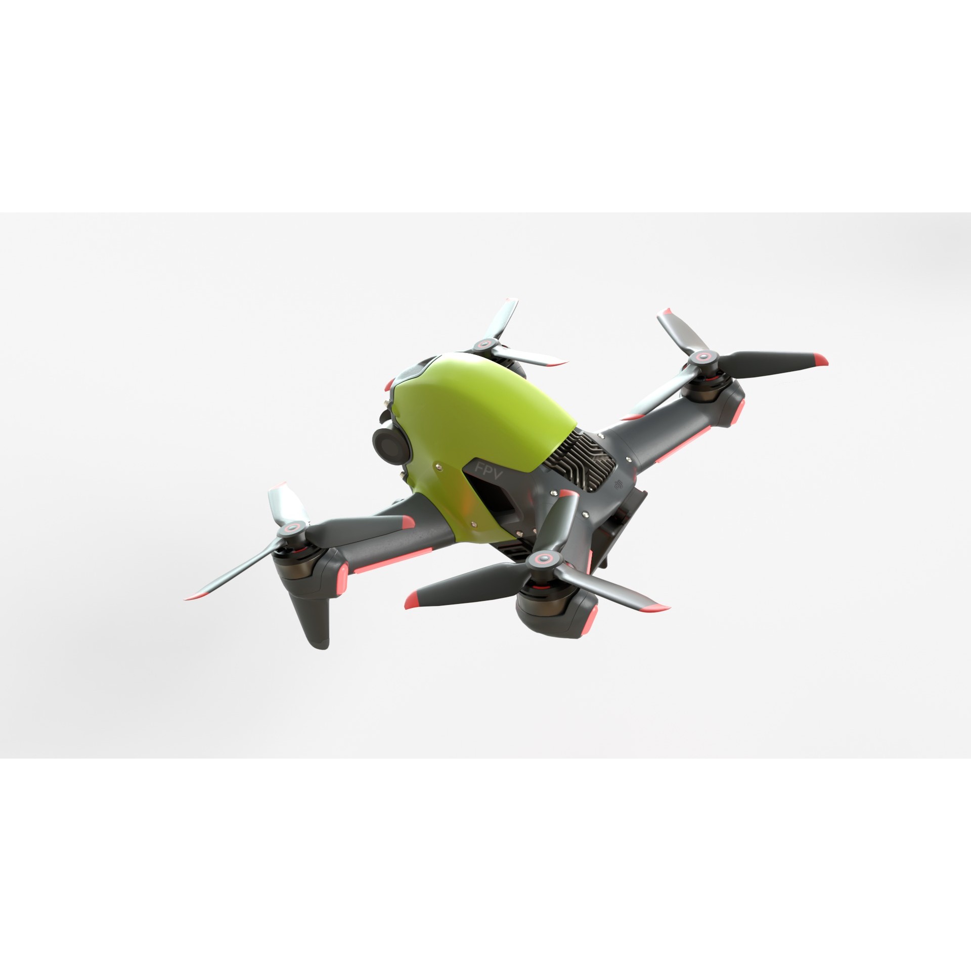 DJI FPV 2024 Drone - Game-Ready 3D Model - View 11