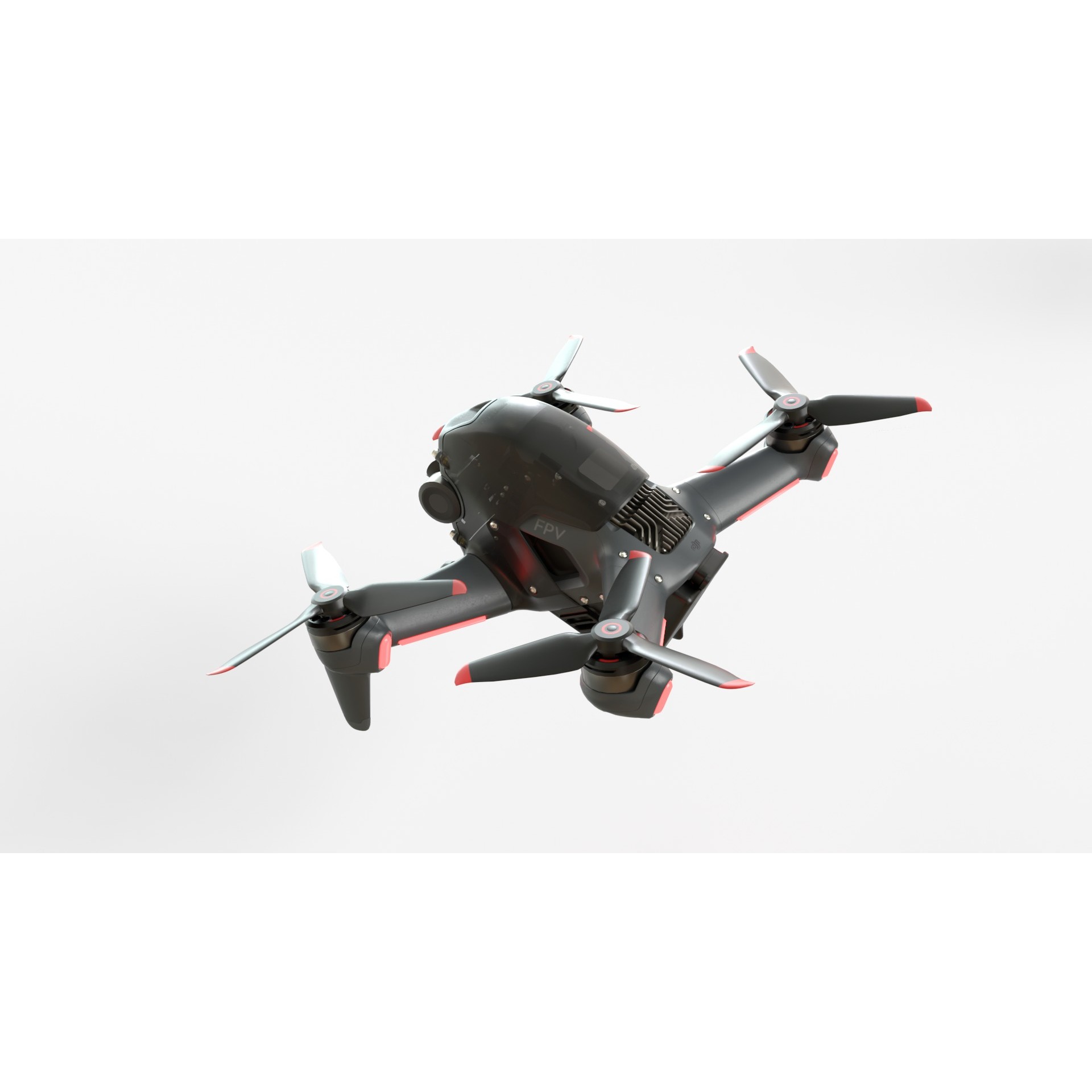DJI FPV 2024 Drone - Game-Ready 3D Model - View 12