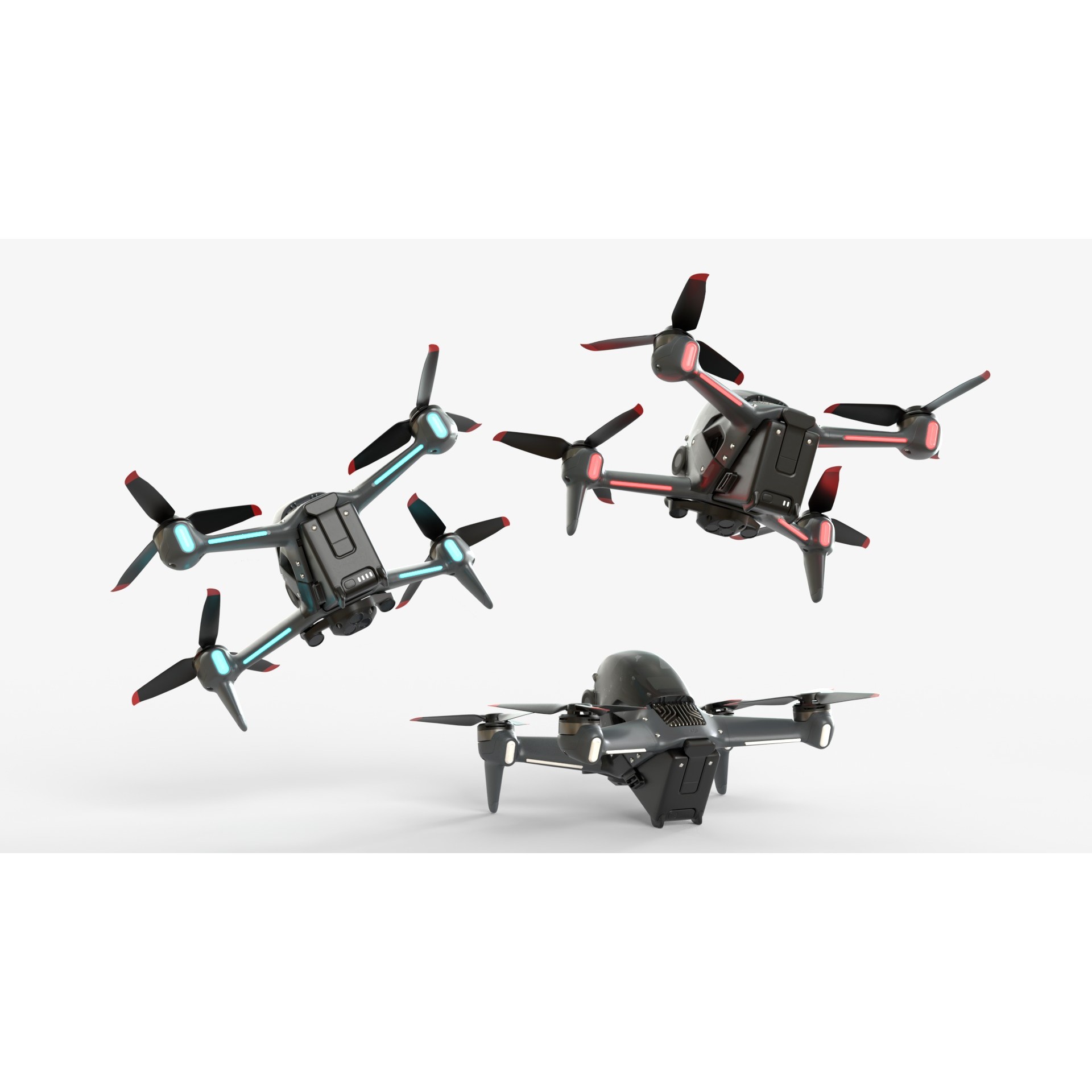 DJI FPV 2024 Drone - Game-Ready 3D Model - View 15