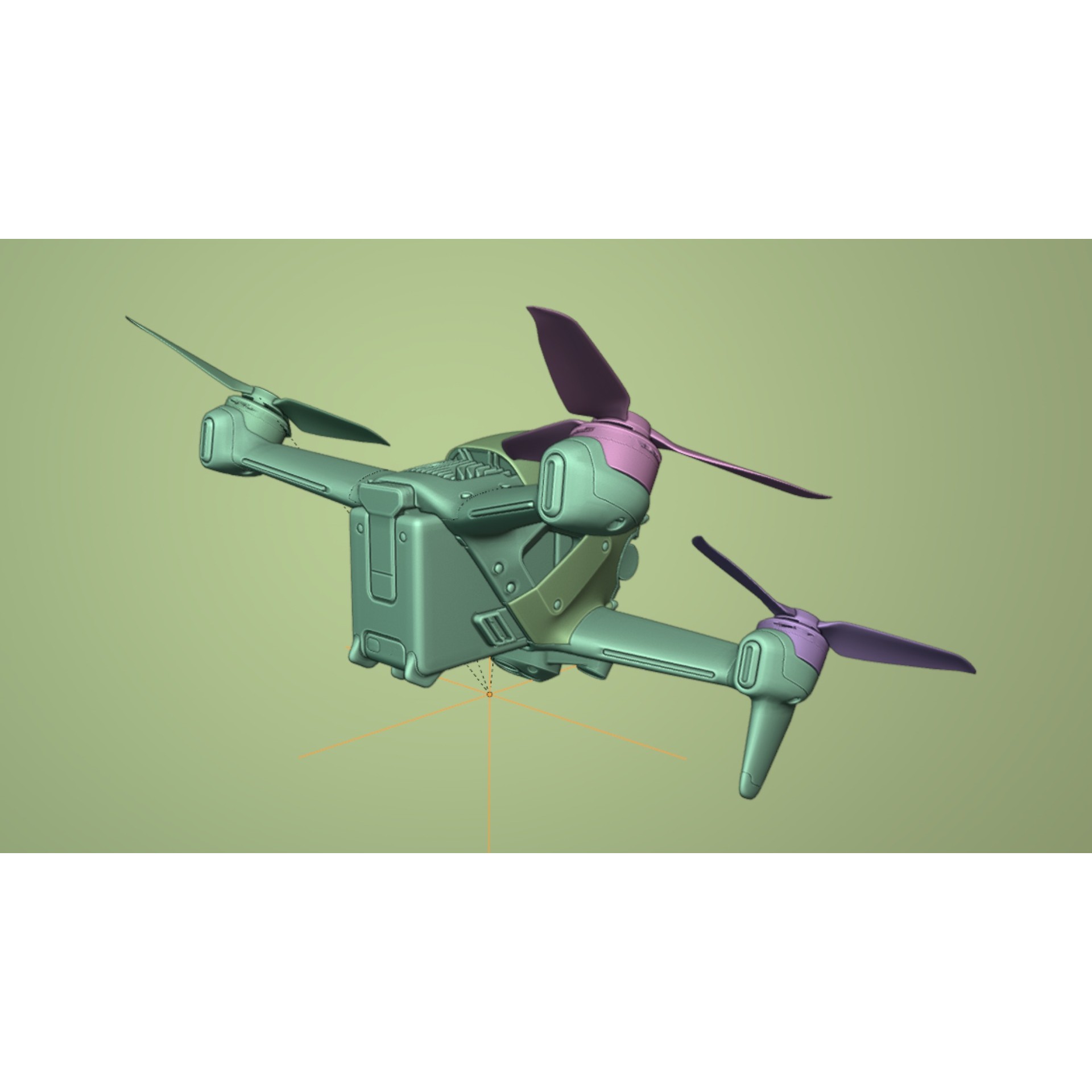 DJI FPV 2024 Drone - Game-Ready 3D Model - View 18