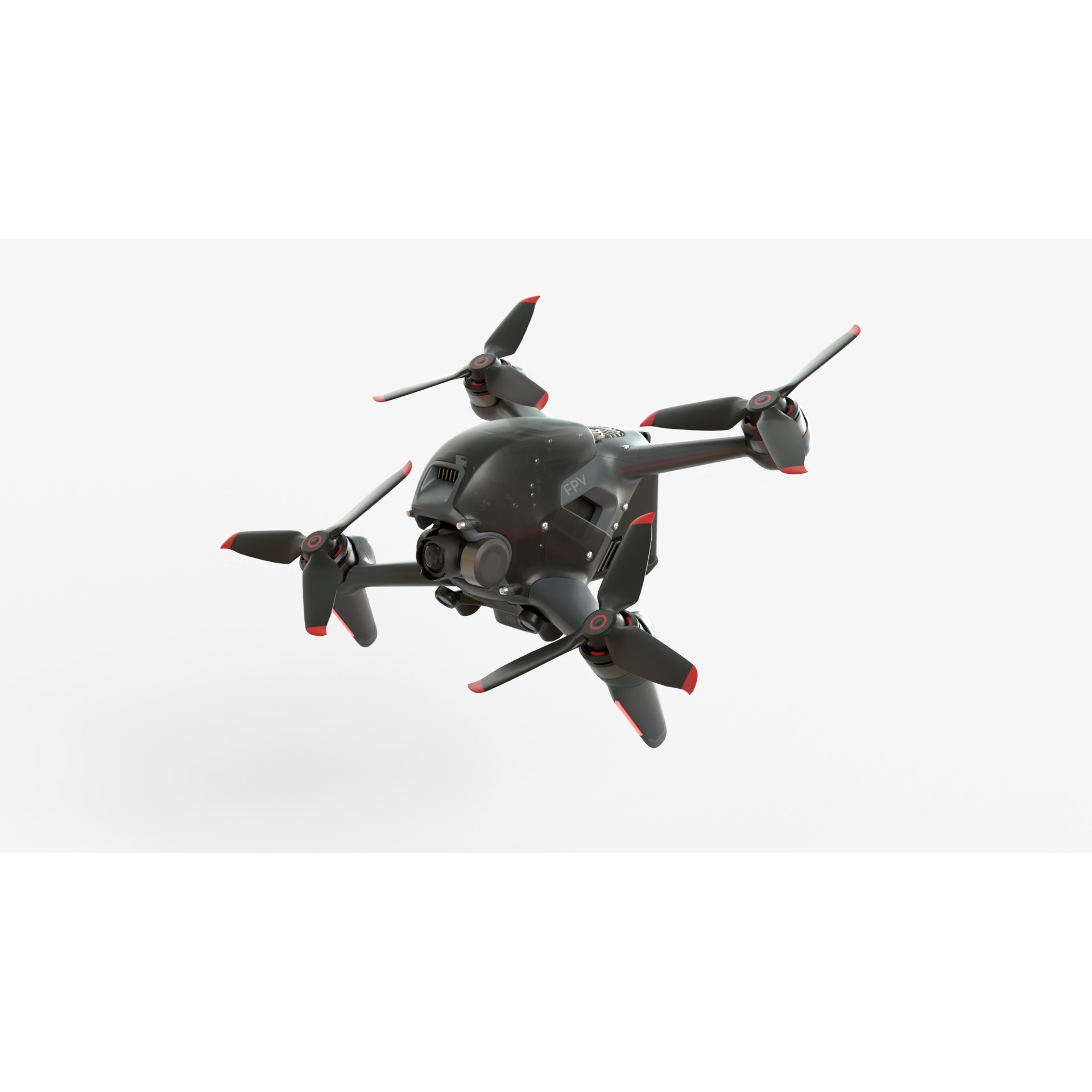 DJI FPV 2024 Drone - Game-Ready 3D Model - View 3