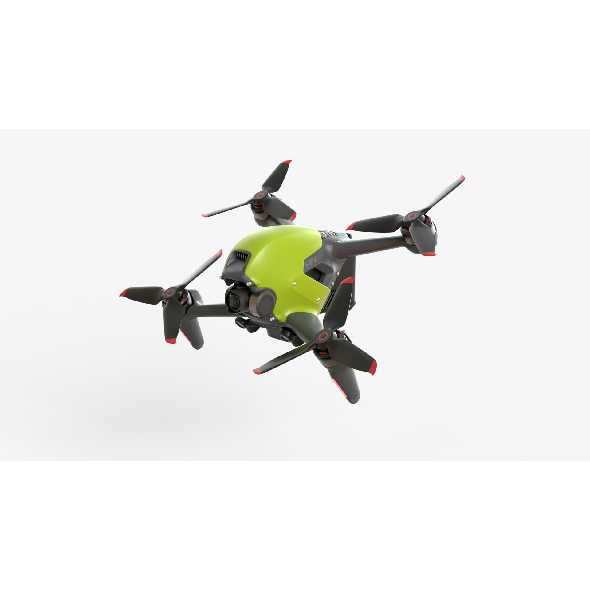 DJI FPV 2024 Drone - Game-Ready 3D Model - View 4