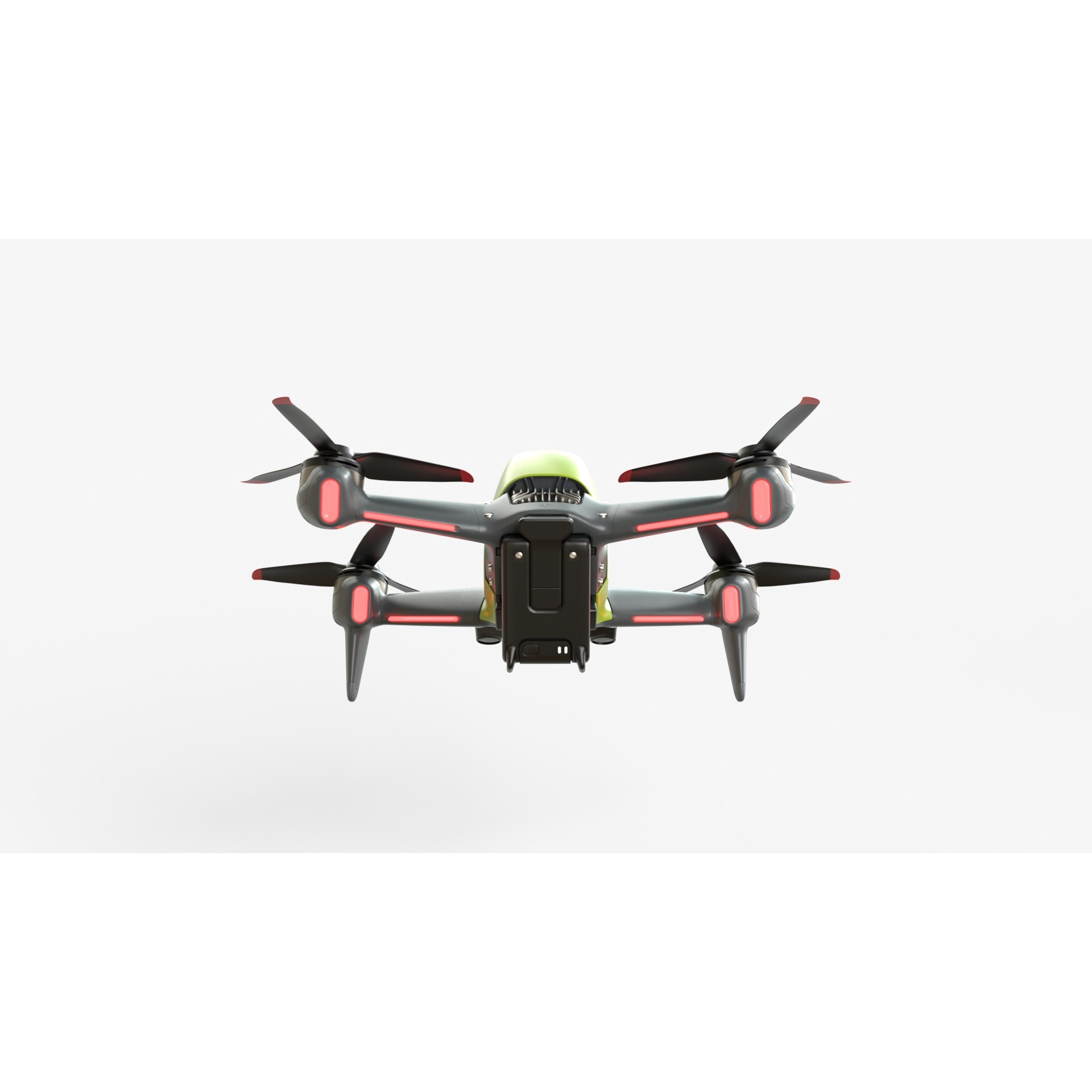 DJI FPV 2024 Drone - Game-Ready 3D Model - View 9