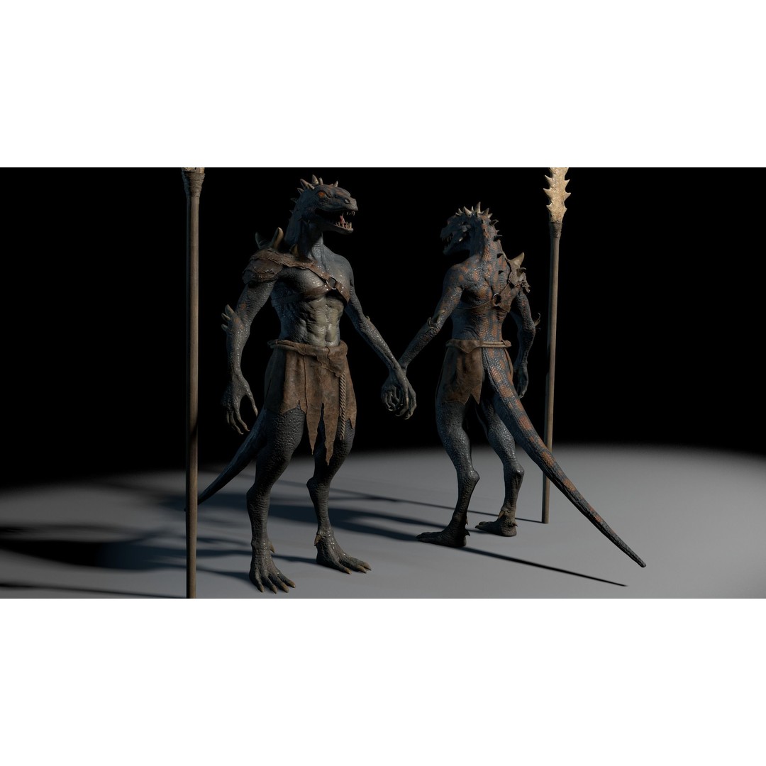 Dragon 3D Model – Low Poly Fantasy Character, FBX & OBJ Formats - View 10