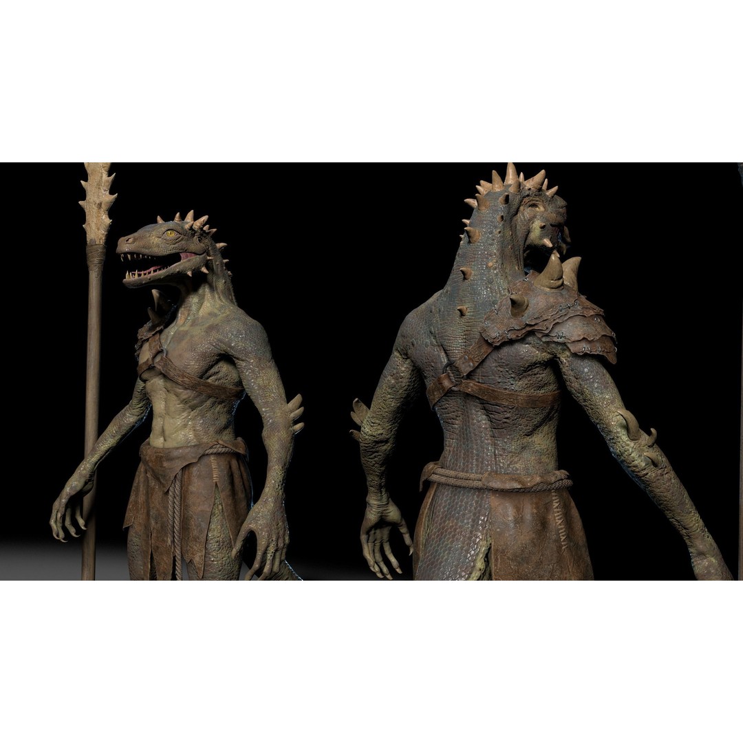 Dragon 3D Model – Low Poly Fantasy Character, FBX & OBJ Formats - View 11