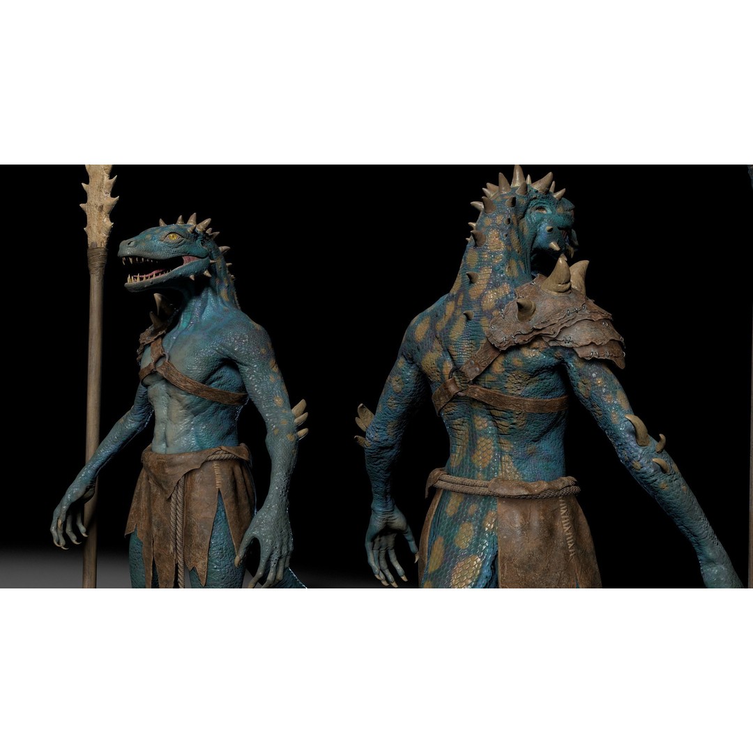 Dragon 3D Model – Low Poly Fantasy Character, FBX & OBJ Formats - View 12