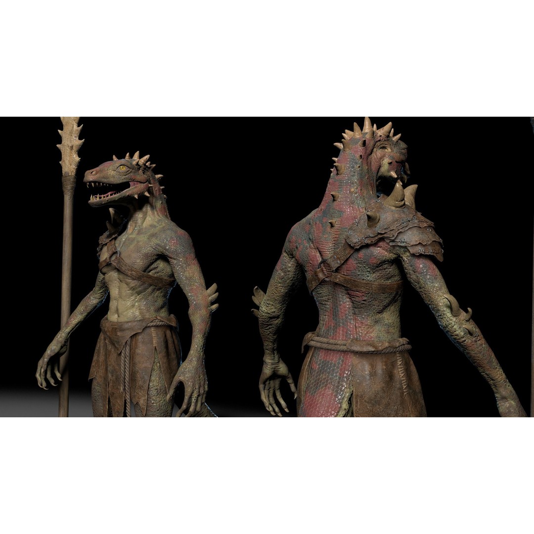 Dragon 3D Model – Low Poly Fantasy Character, FBX & OBJ Formats - View 13