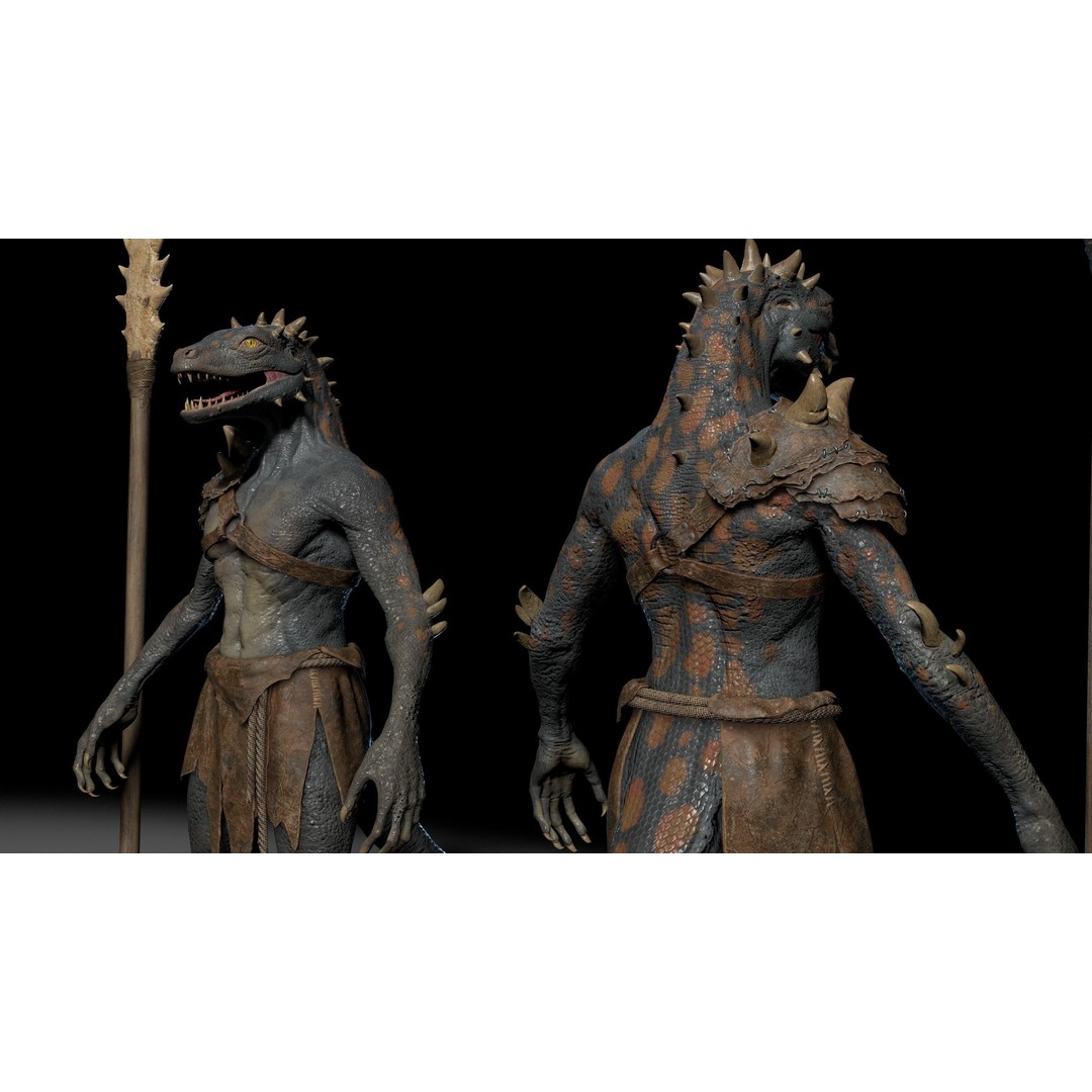 Dragon 3D Model – Low Poly Fantasy Character, FBX & OBJ Formats - View 14