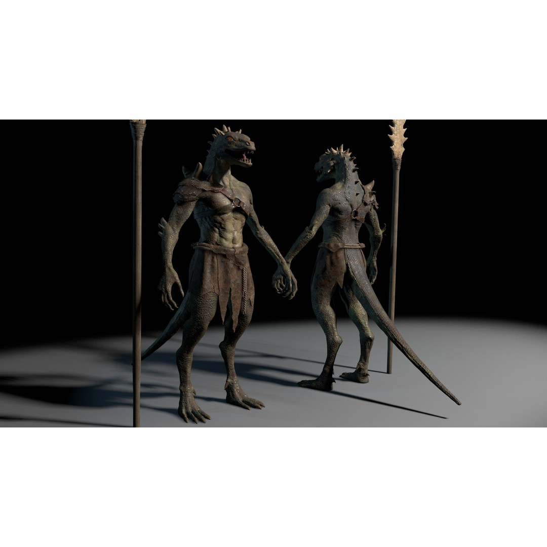 Dragon 3D Model – Low Poly Fantasy Character, FBX & OBJ Formats - View 7