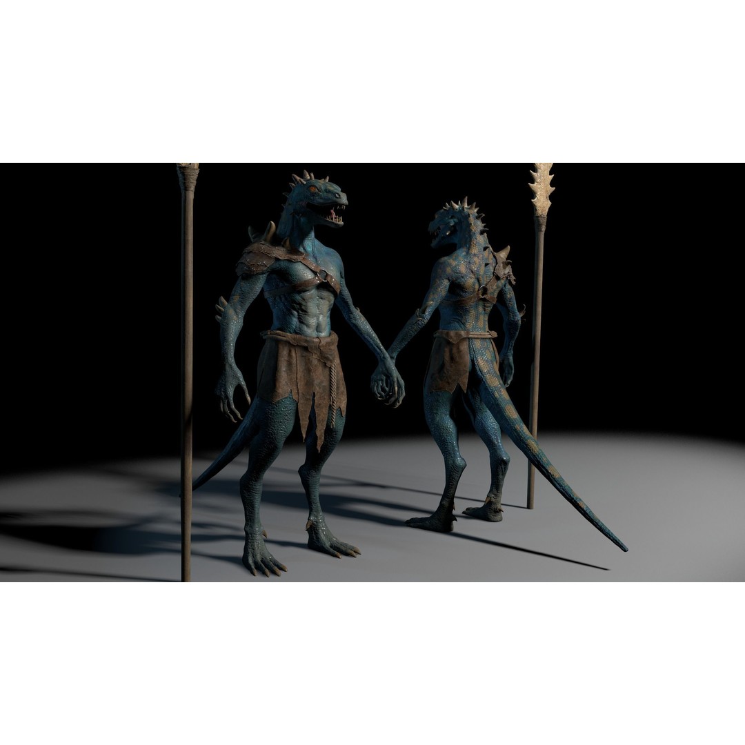 Dragon 3D Model – Low Poly Fantasy Character, FBX & OBJ Formats - View 8