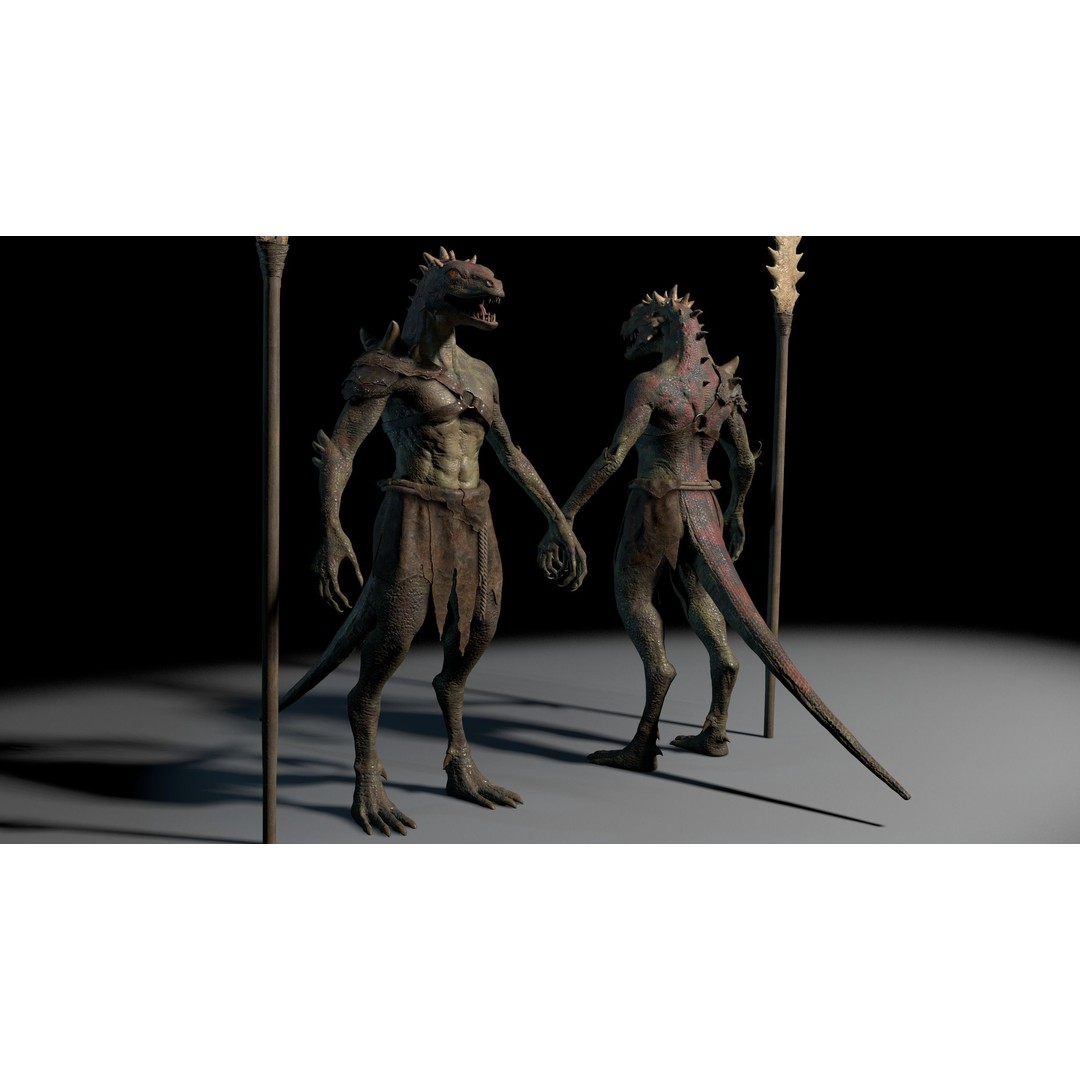 Dragon 3D Model – Low Poly Fantasy Character, FBX & OBJ Formats - View 9