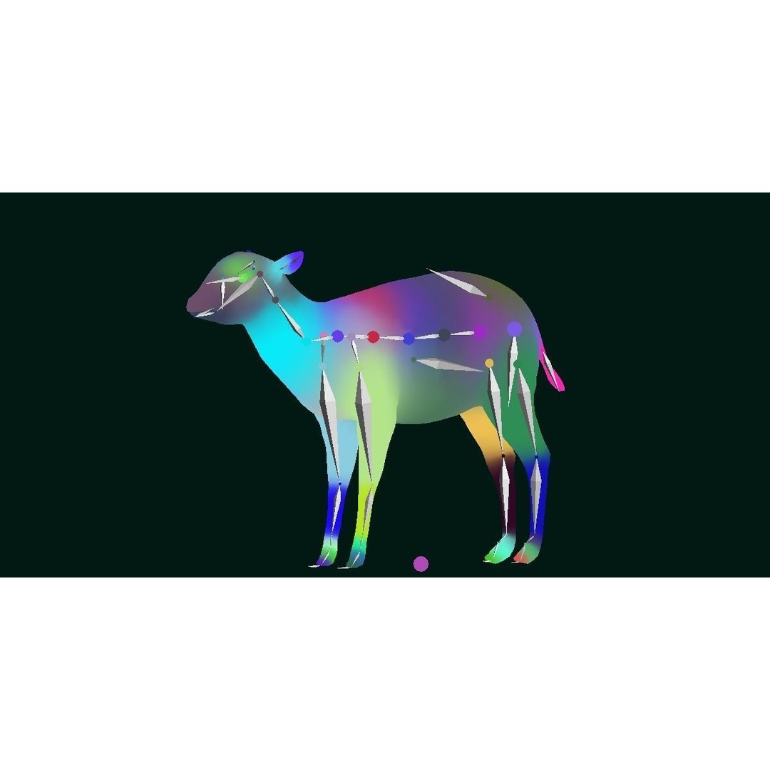 Bongo Antelope Calf 3D Model – Low Poly Game Ready Asset, FBX - View 14