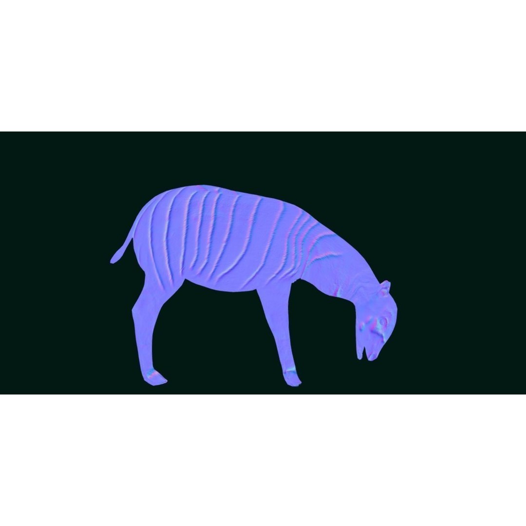 Bongo Antelope Calf 3D Model – Low Poly Game Ready Asset, FBX - View 18