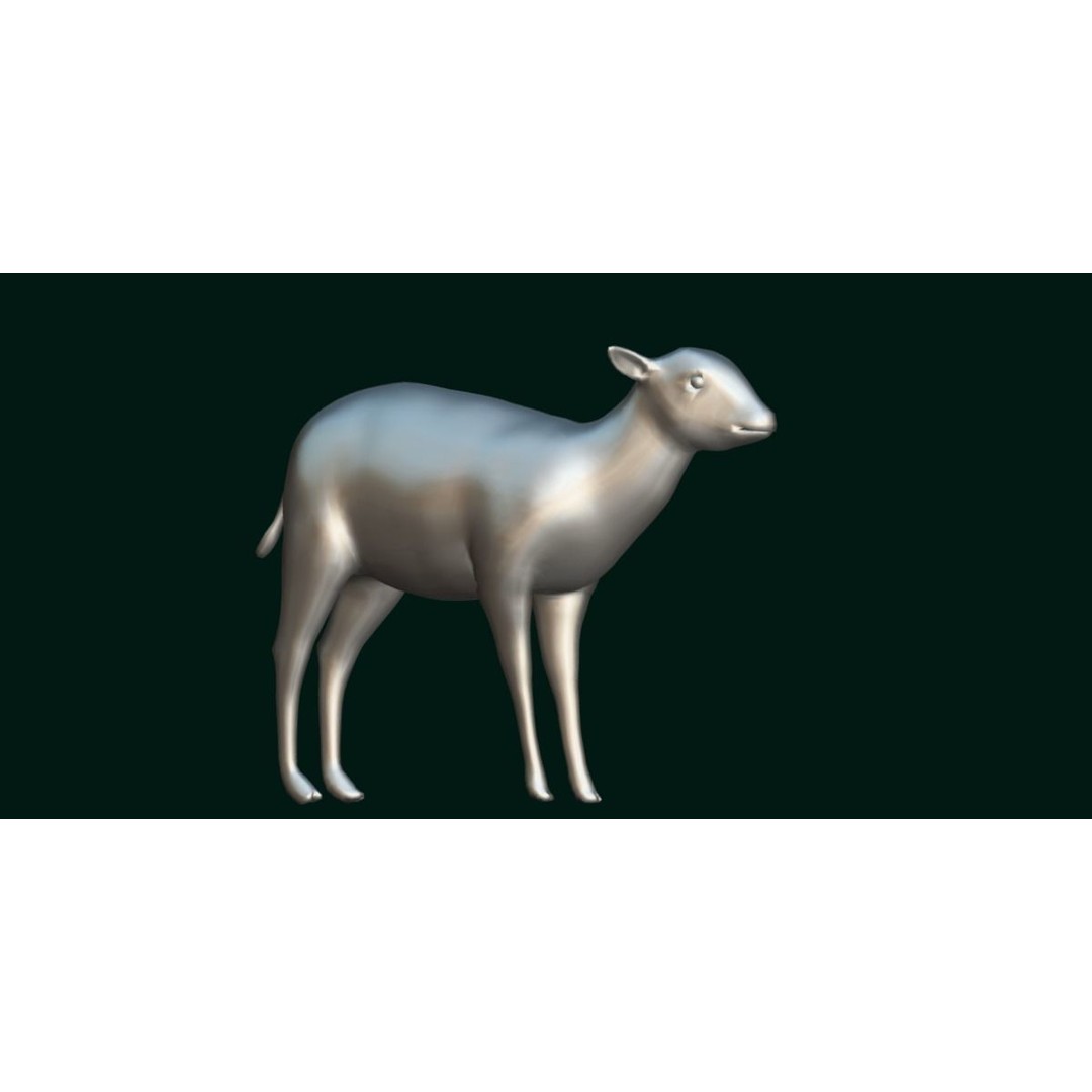 Bongo Antelope Calf 3D Model – Low Poly Game Ready Asset, FBX - View 21