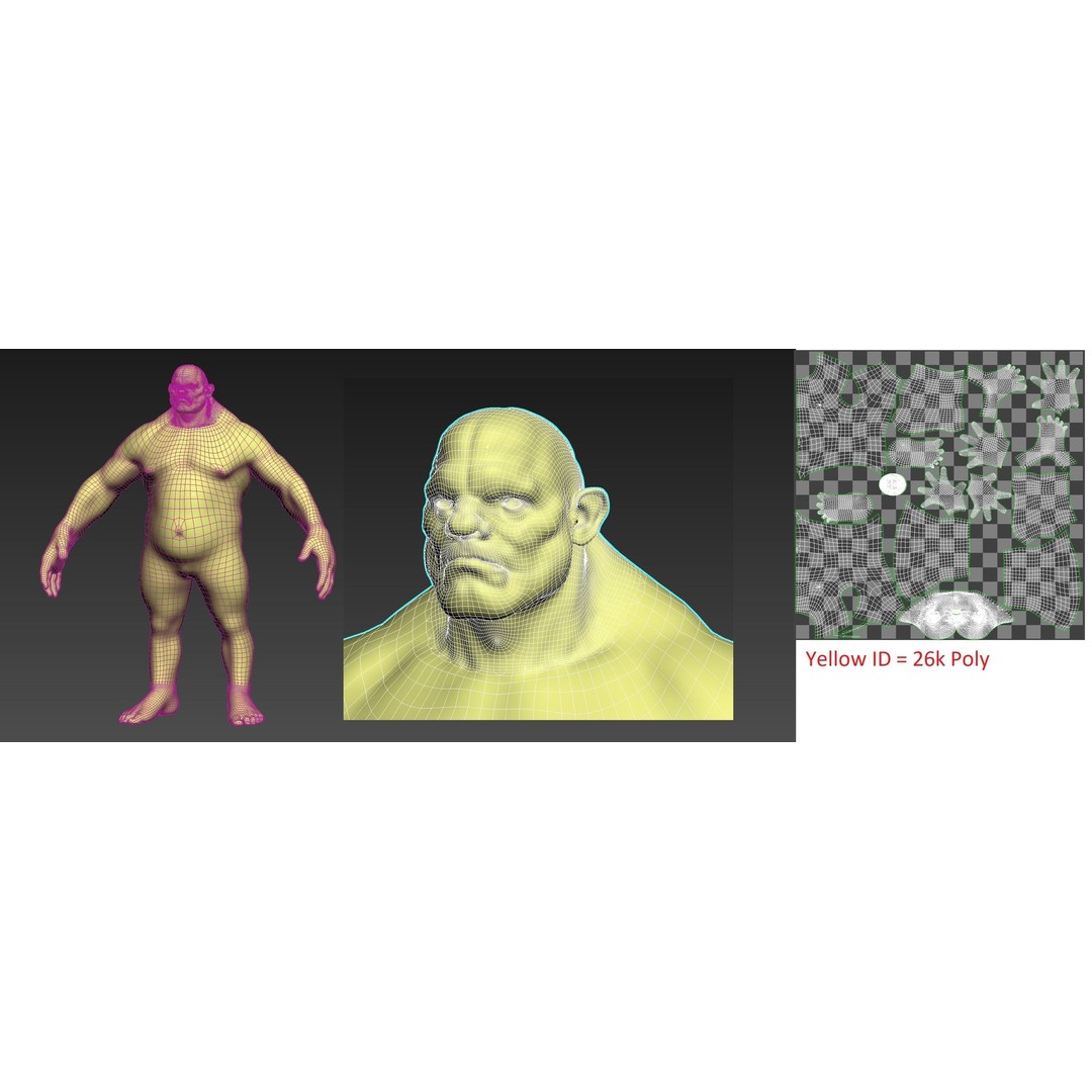 Mountain King Ogre 3D Model – Low Poly Game Asset, FBX - View 16