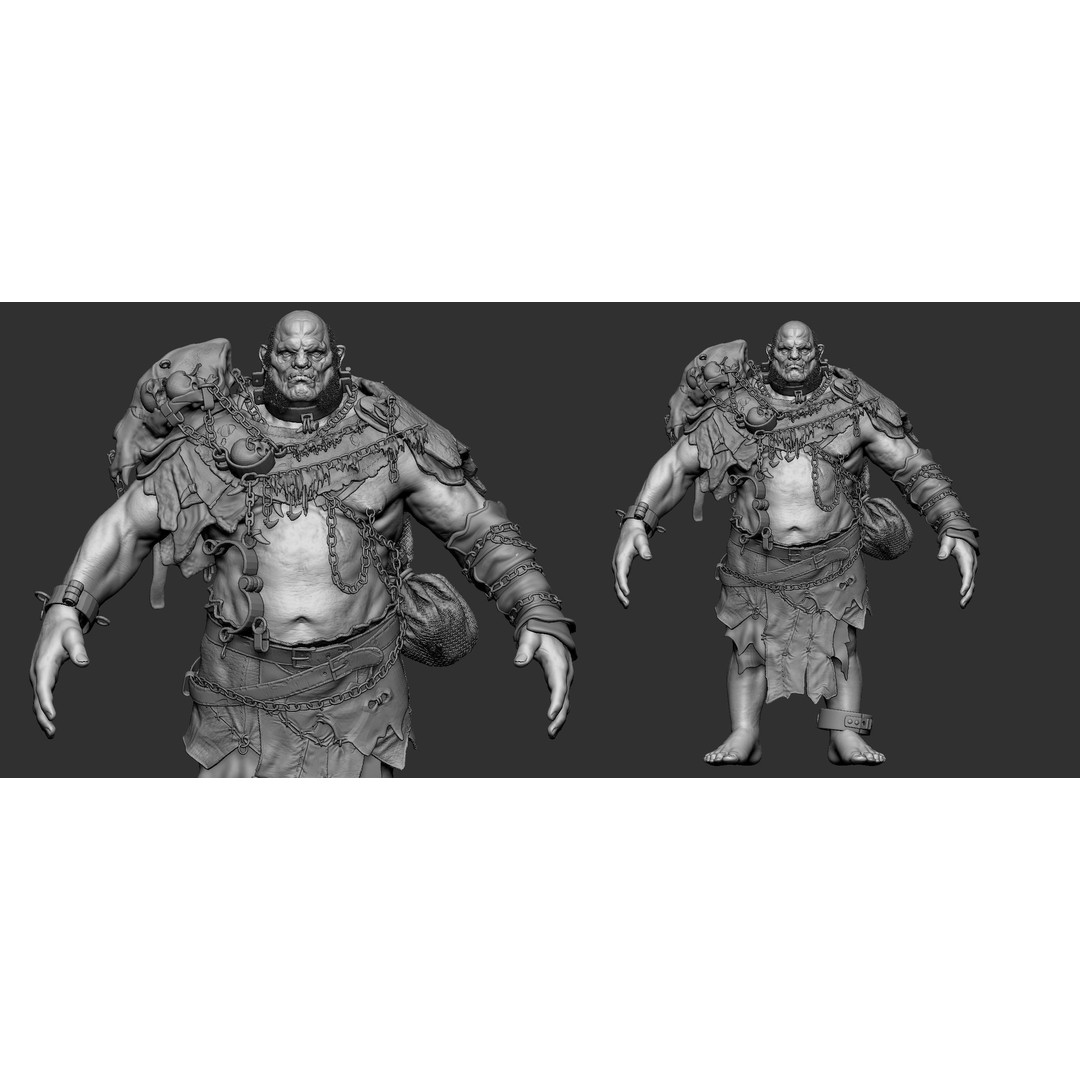 Mountain King Ogre 3D Model – Low Poly Game Asset, FBX - View 17