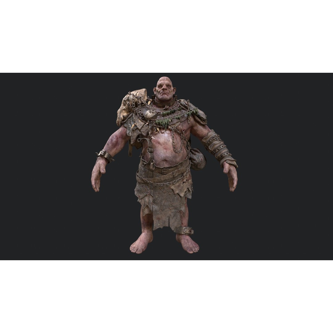 Mountain King Ogre 3D Model – Low Poly Game Asset, FBX - View 3
