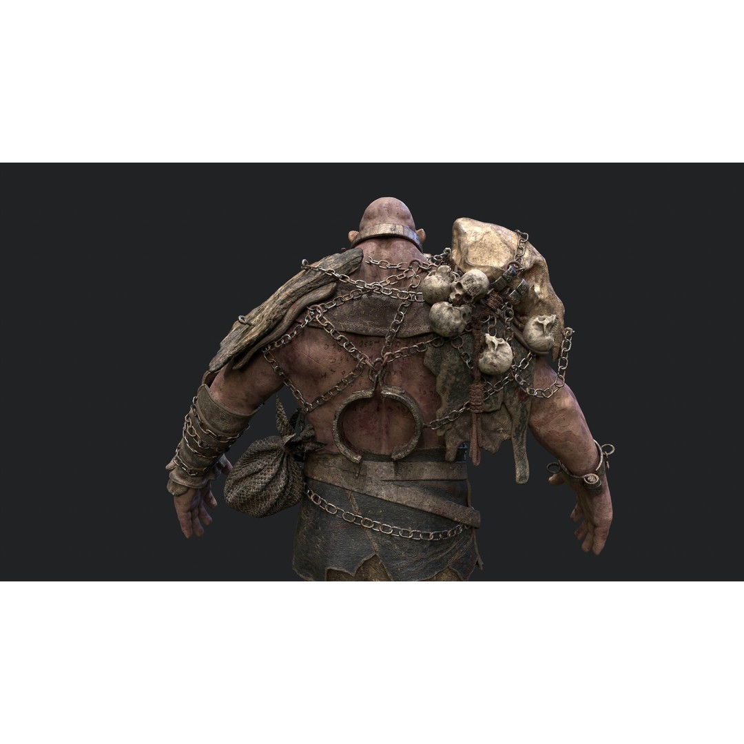 Mountain King Ogre 3D Model – Low Poly Game Asset, FBX - View 5