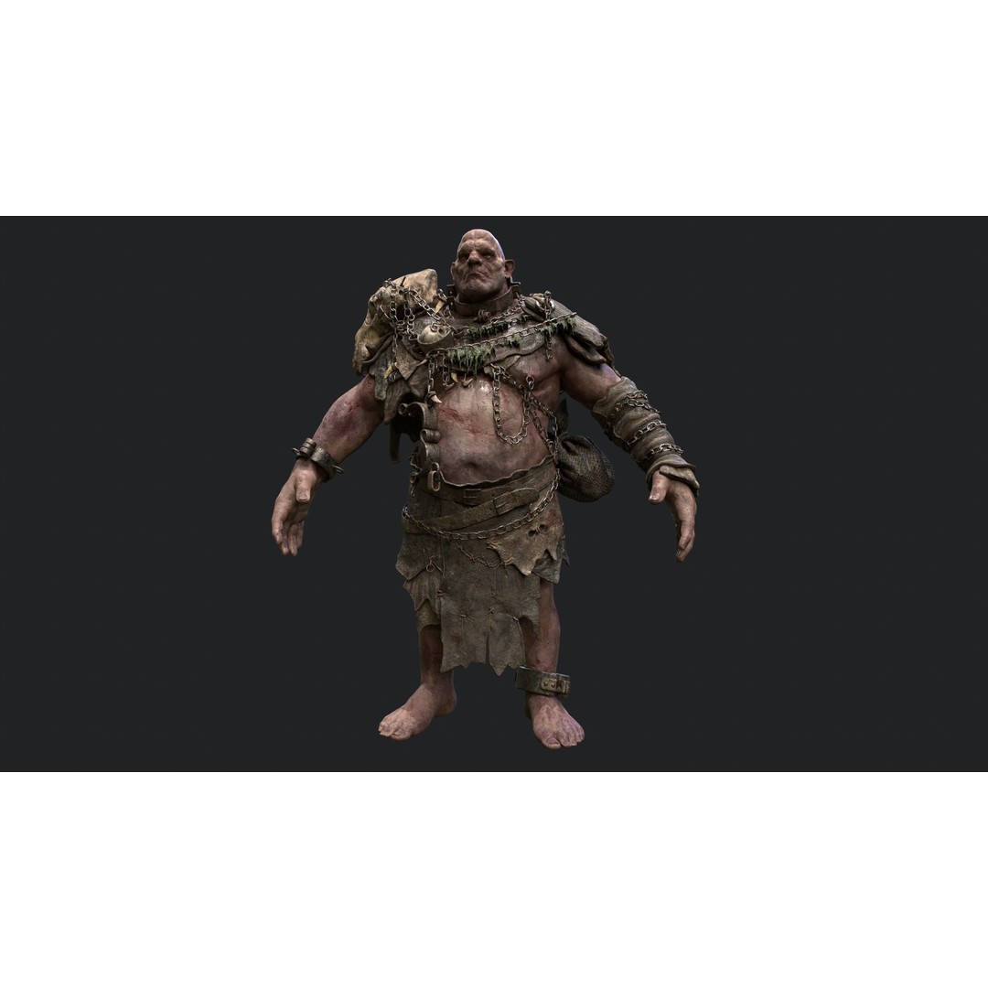 Mountain King Ogre 3D Model – Low Poly Game Asset, FBX - View 6