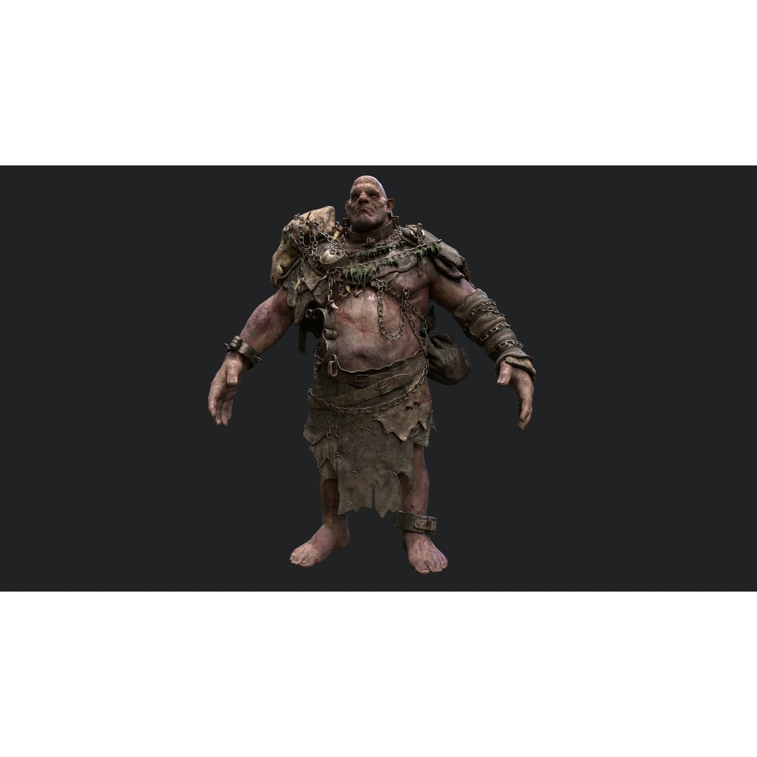 Mountain King Ogre 3D Model – Low Poly Game Asset, FBX - View 7